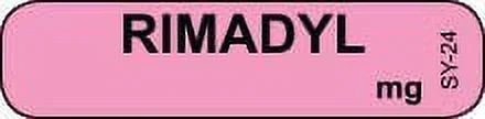 ParaMedical Labels of Cooo.kamonga, Inc. Medication Syringe Labels (RIMADYL) SY-24 (Pink)