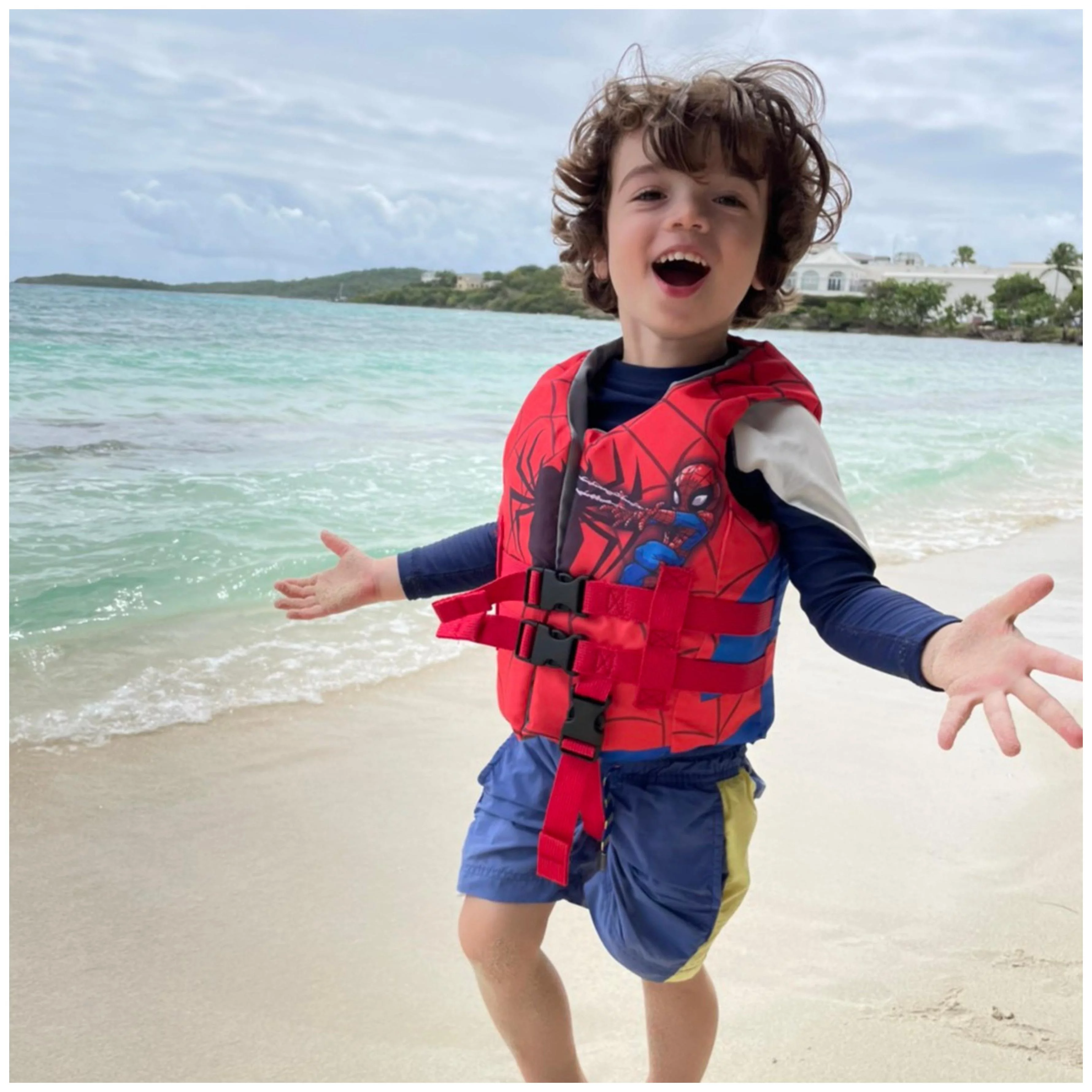 SwimWays Marvel Spider-Man PFD Life Jacket with Adjustable Buckle