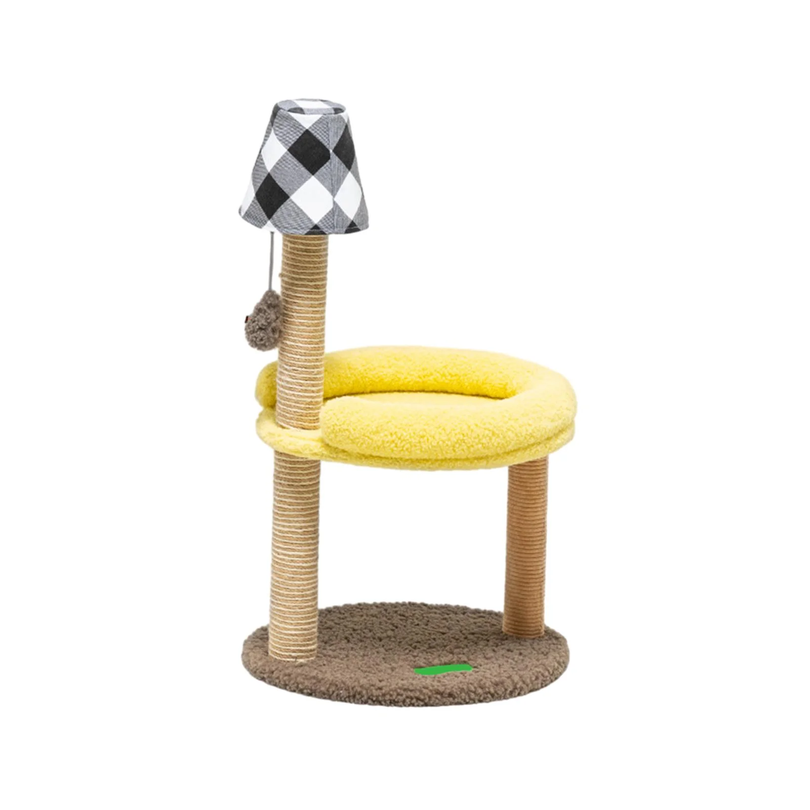 TOOYFUL Cat Grinding Claw for Indoor Cats Sisal Covered Scratcher Post Kitten Scratch Pole Rest Exercise Pet Supplies yellow