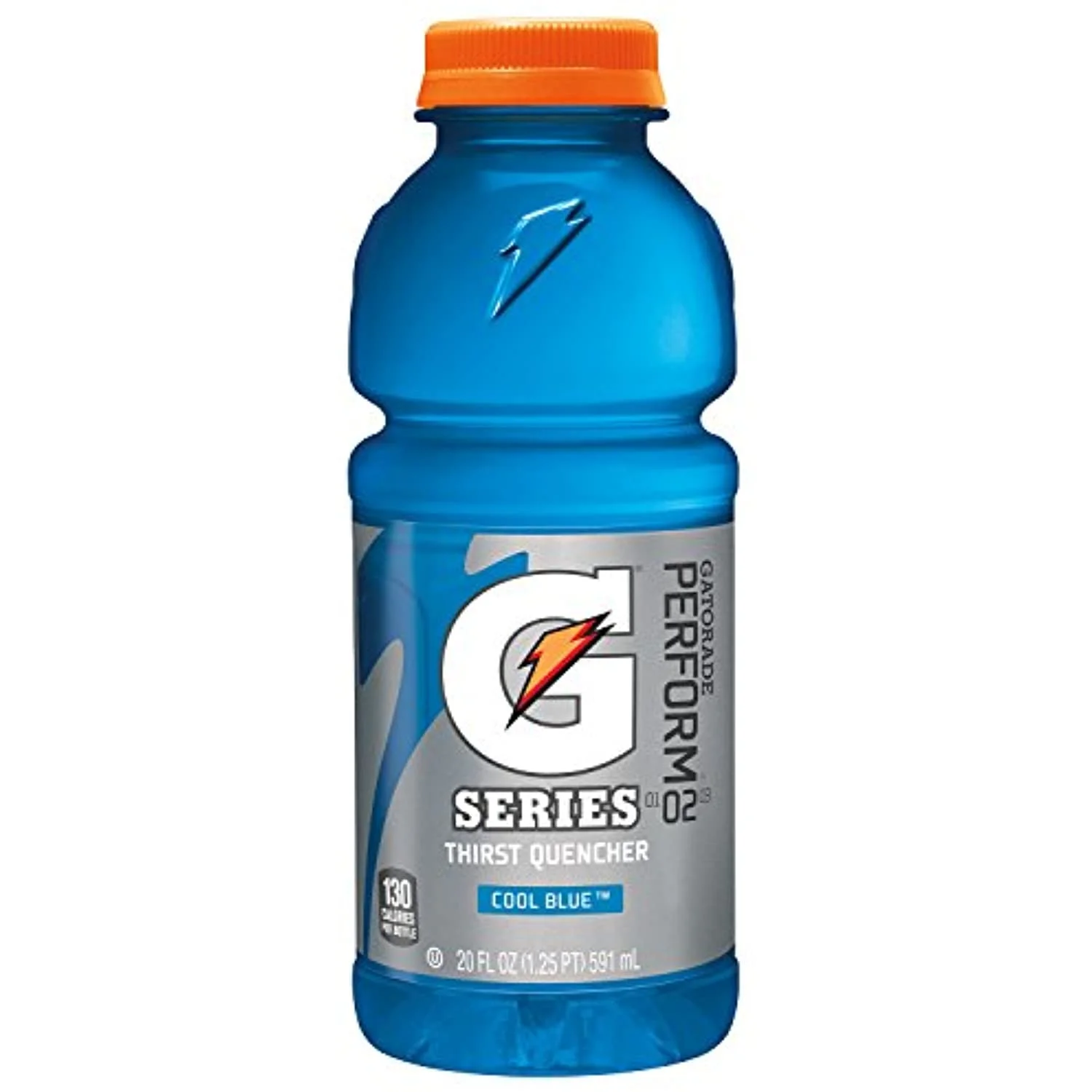 Gatorade 32481 Wide Mouth, Cool Blue, 20 Oz, Bottle (Pack Of 24)