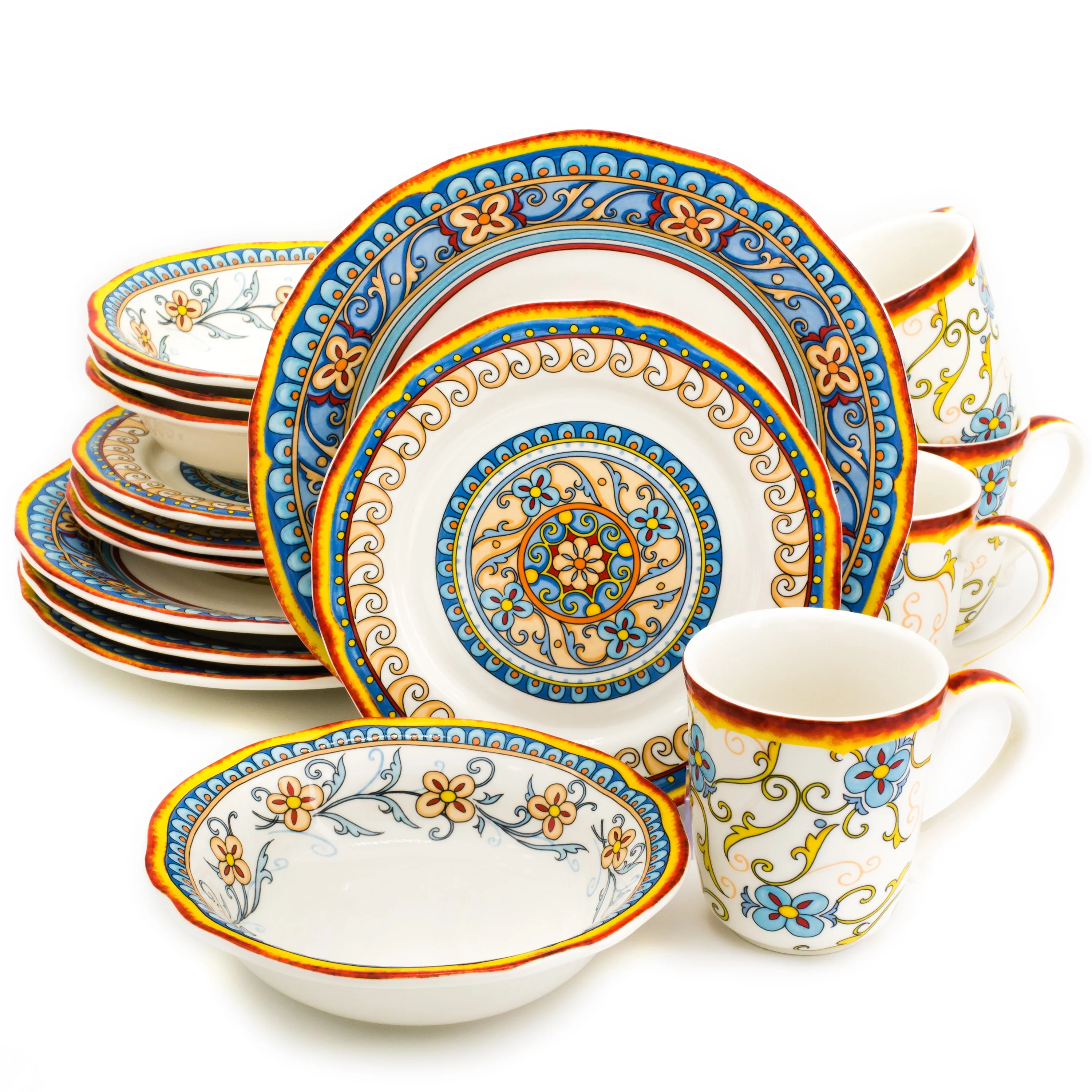 Euro Ceramica Inc. Euro Ceramica Duomo 16 Piece Dinnerware Set (Service for 4)