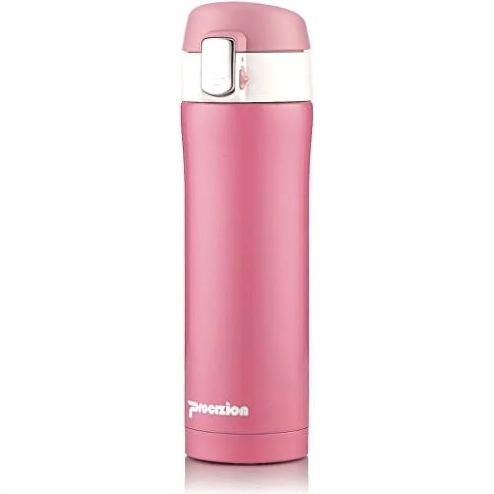 Insulated Stainless Steel Thermos Bottle 16 Oz, Pink