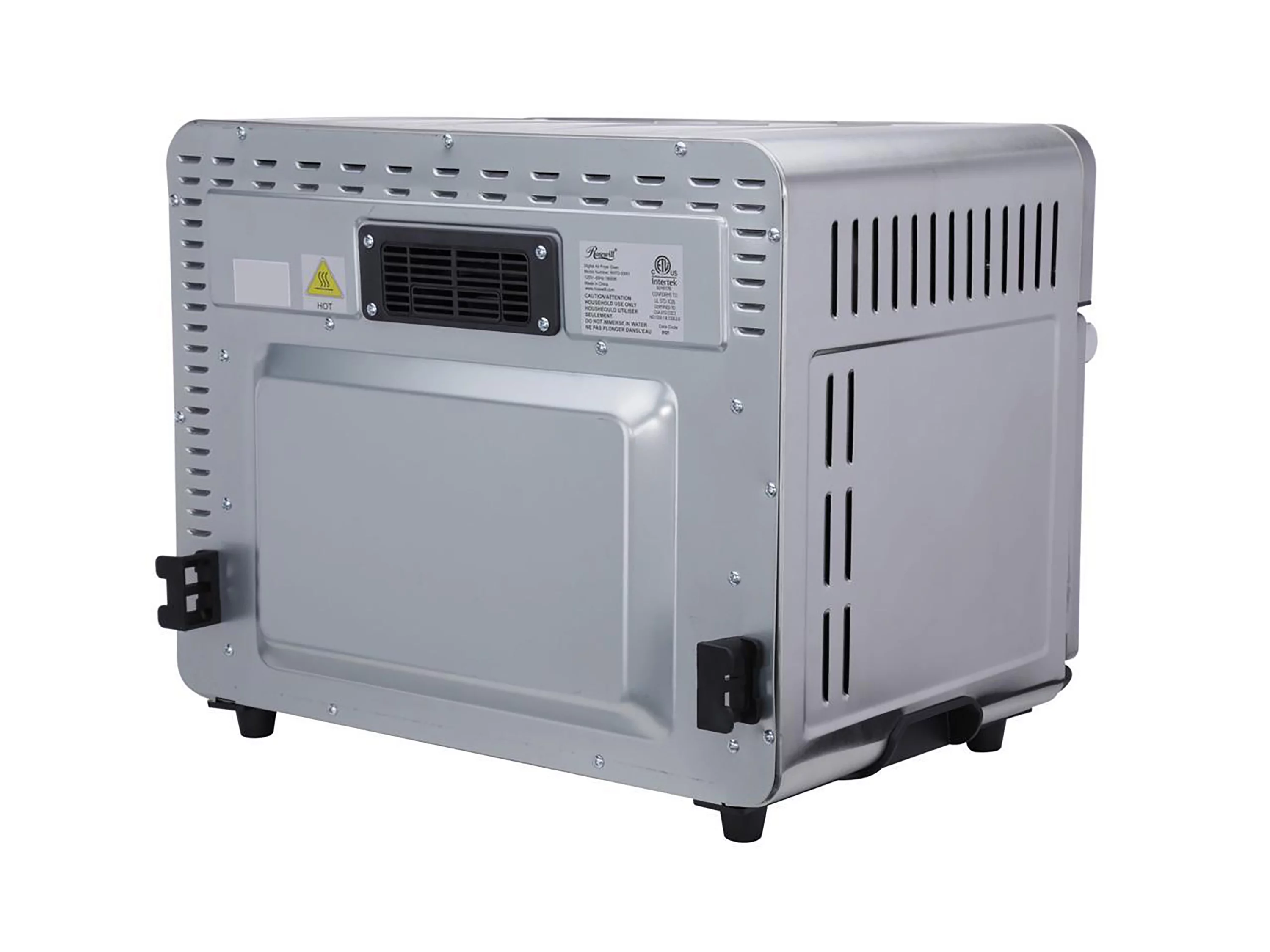 1800 W 4-Tray Stainless Steel Air Fryer Convection Toaster Oven with Large Transparent Window