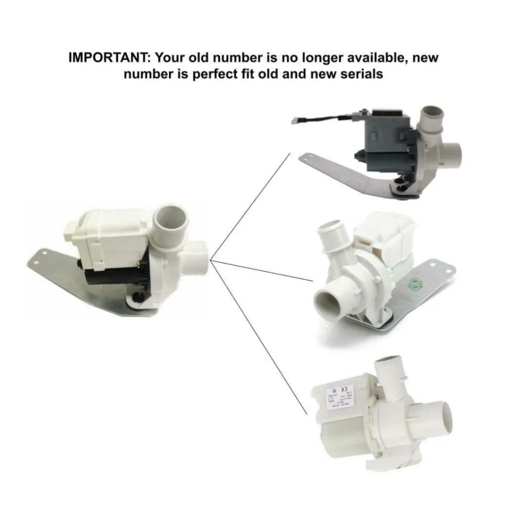 GLOB PRO SOLUTIONS AP5632594 EAP3654194 PS3654194 PD00023322 CKD1382 Washer Drain Pump Assembly Black 5