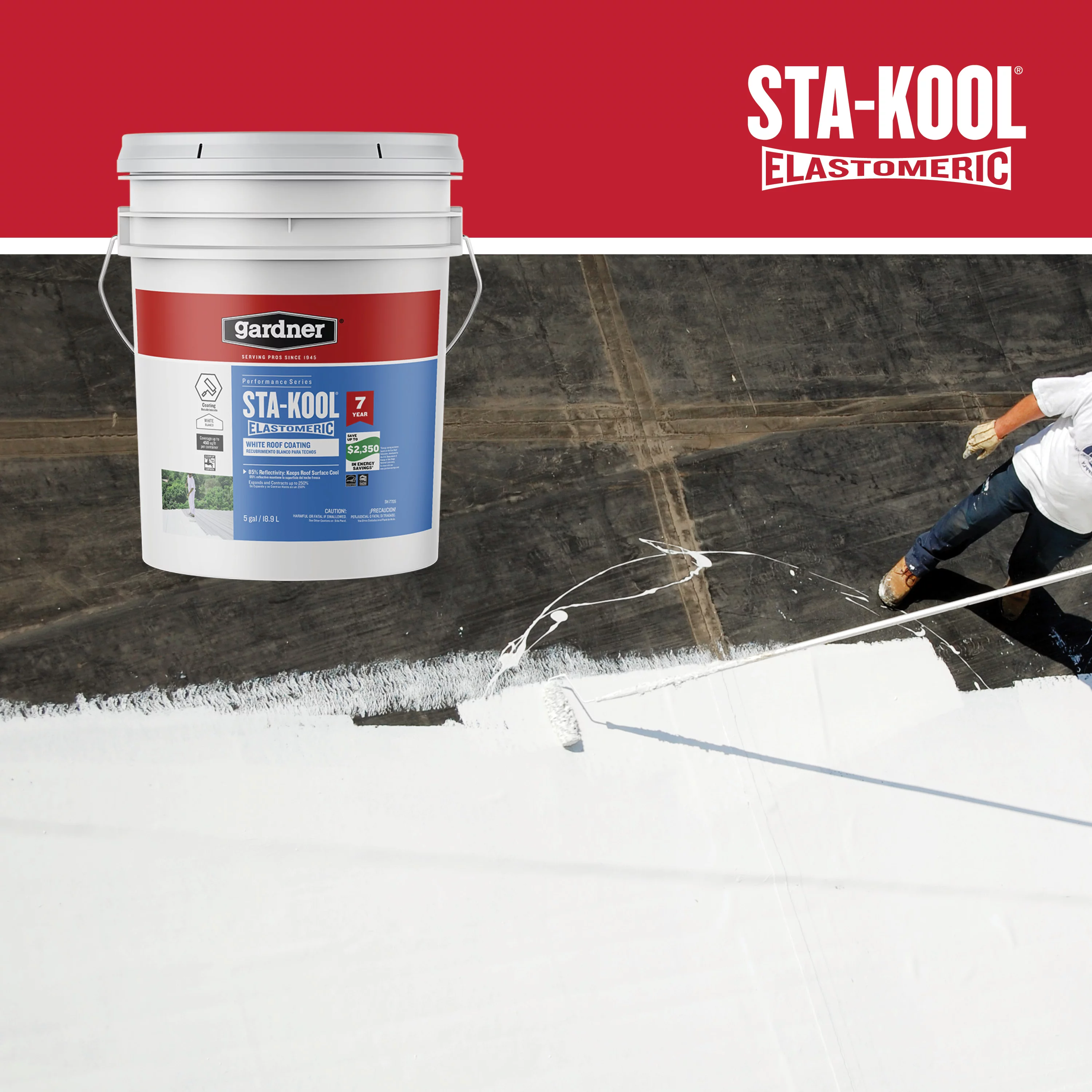 Gardner-Gibson Sta-Kool 7-Year Elastomeric Roof Coating