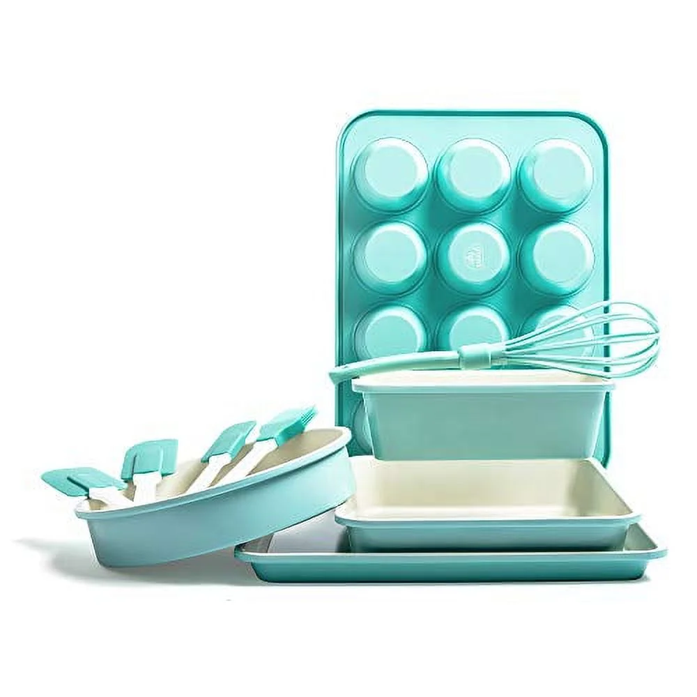 greenlife cc001728-001 baking set, 5-piece, turquoise, 5pc, turqouise