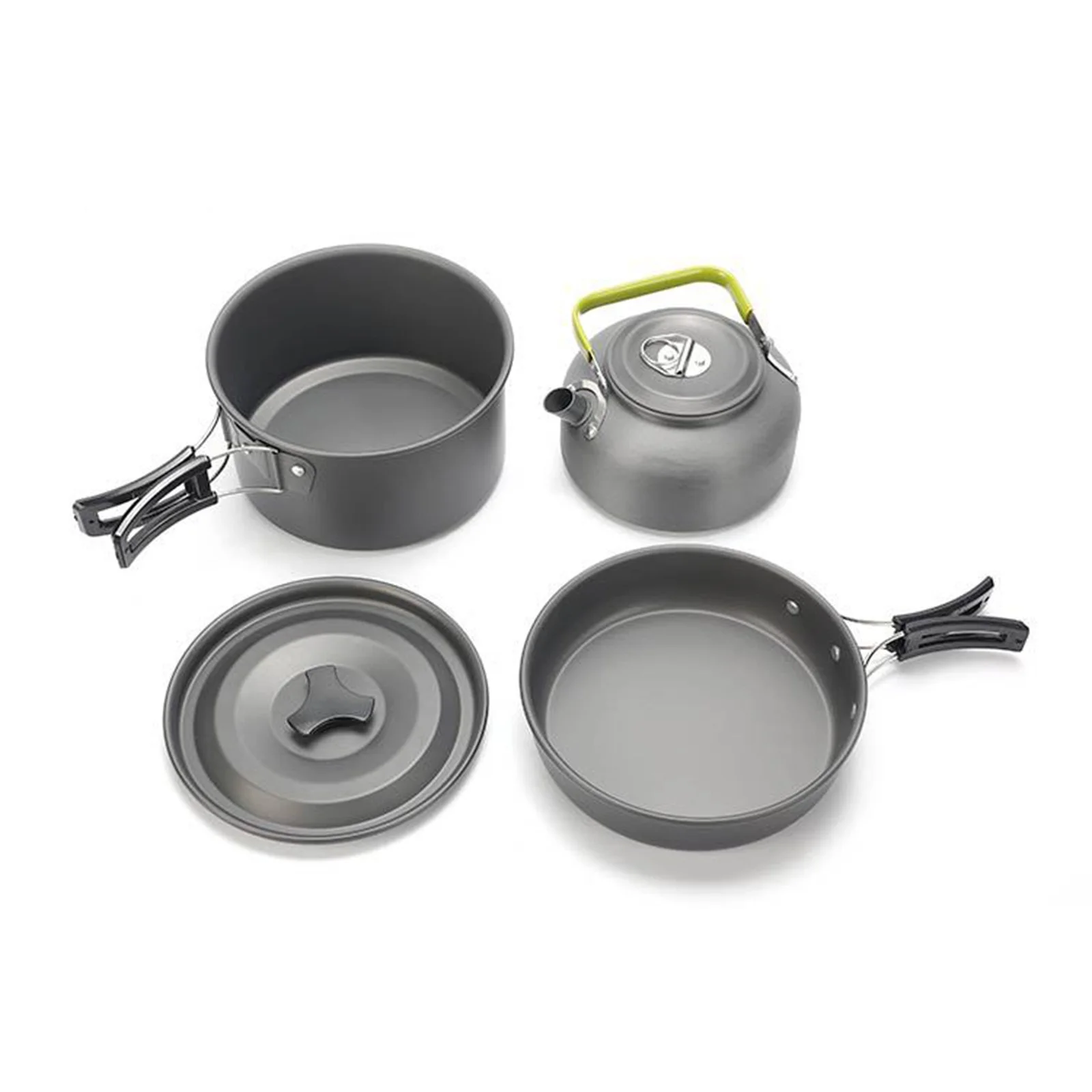 Sweic 308 Stainless Steel Outdoor Camping Cookware Set | Portable Teapot & Pot Combination,Without Accessories