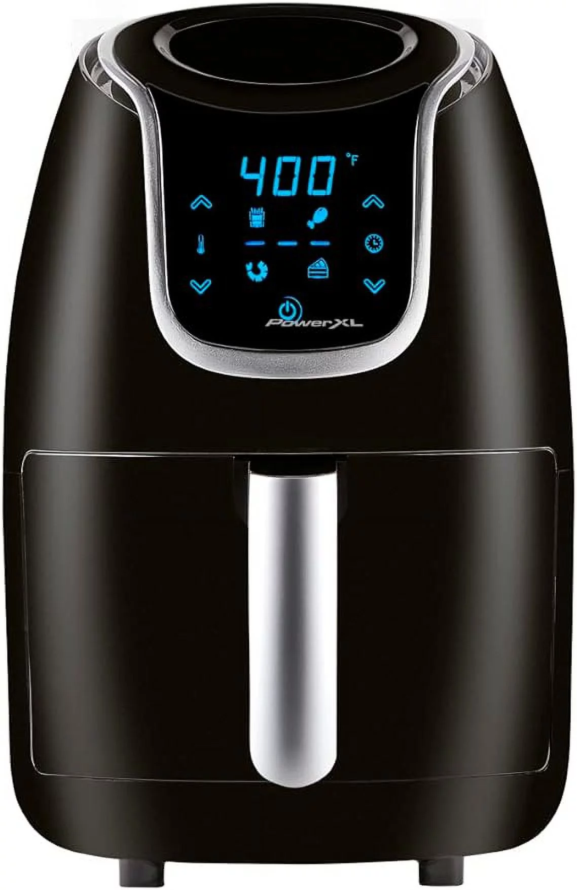Open Box PowerXL AirFryer 2-qt. XL Air Fryer Oven HF-2096DTS - BLACK