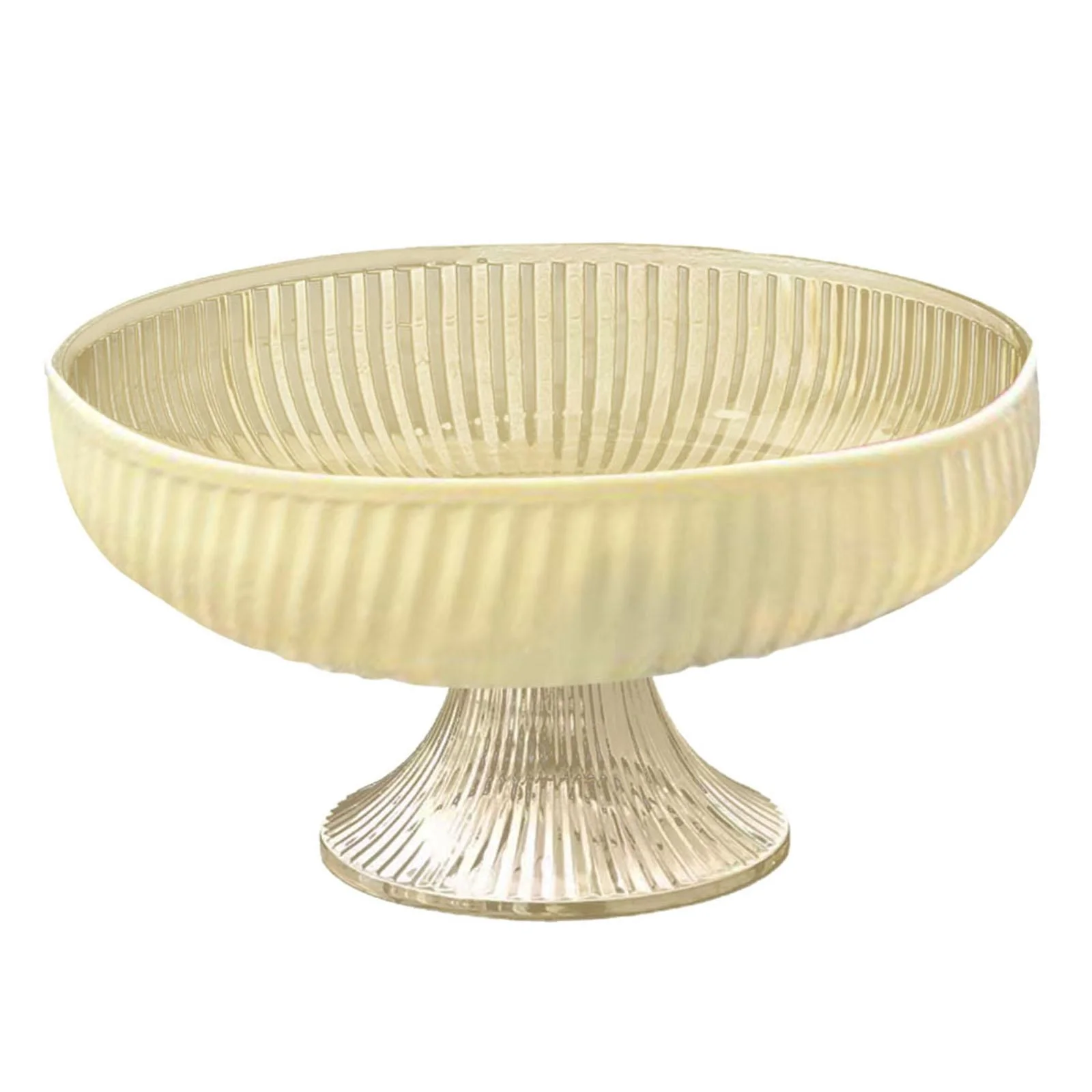TISHITA Footed Fruit Bowl Pedestal Bowl Dessert Bowl Elegant with Base, Serving Fruit Tray for Wedding Home Farmhouse Kitchen Counter