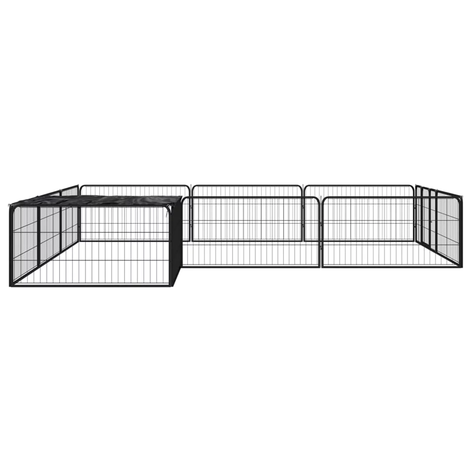 Gecheer 12-Panel Dog Playpen Black 39.4