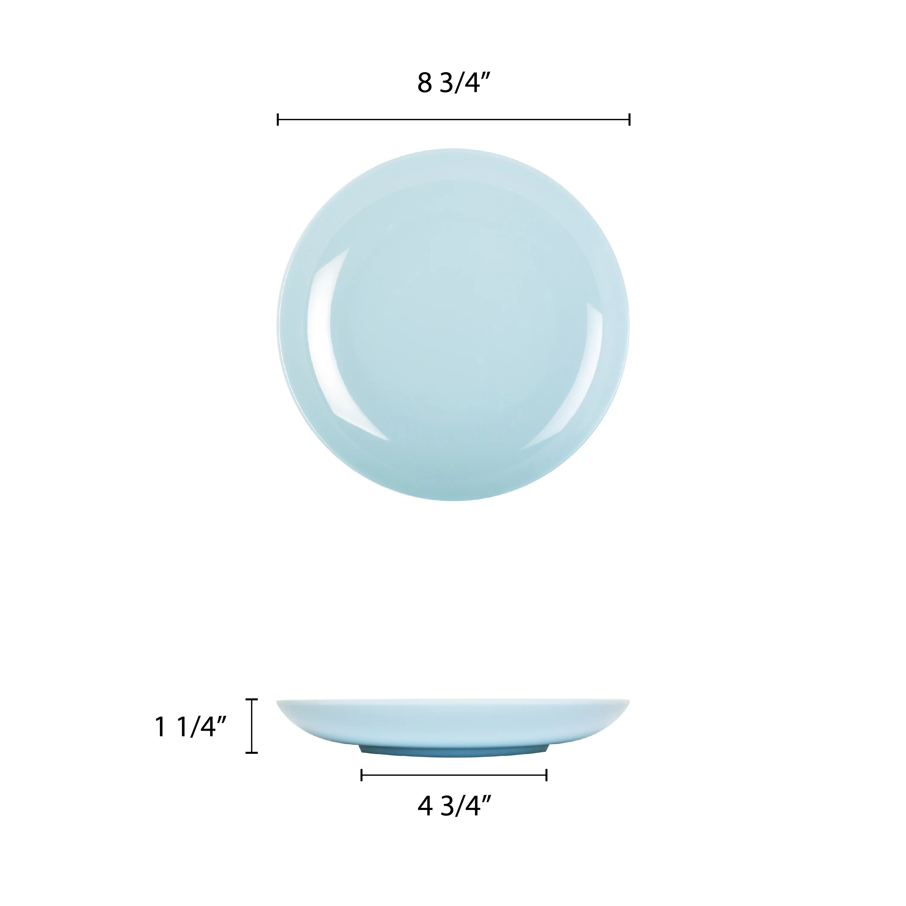 Excellante Blue Jade Melamine Dinnerware Collection 8 7/8