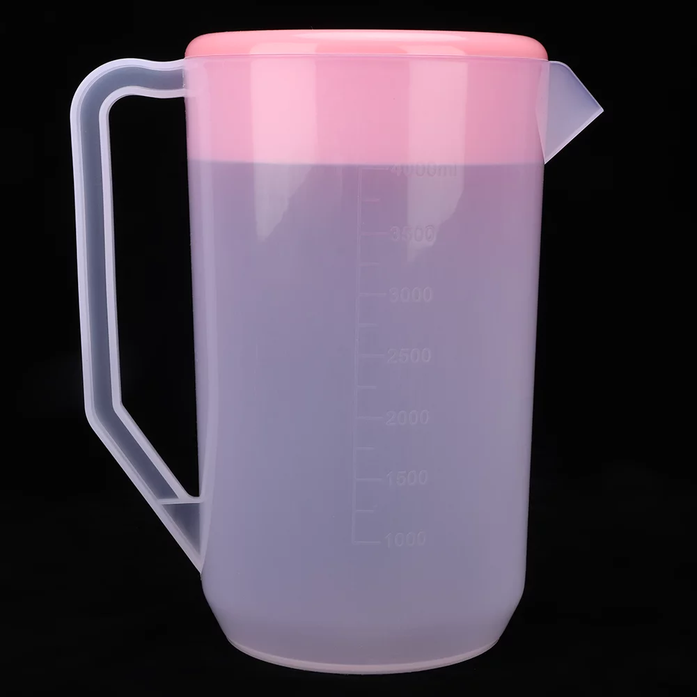 Cold Kettle 4000ml Large Capacity Reusable Non Toxic Plastic Water Bottle Water Jug Pot(?????)