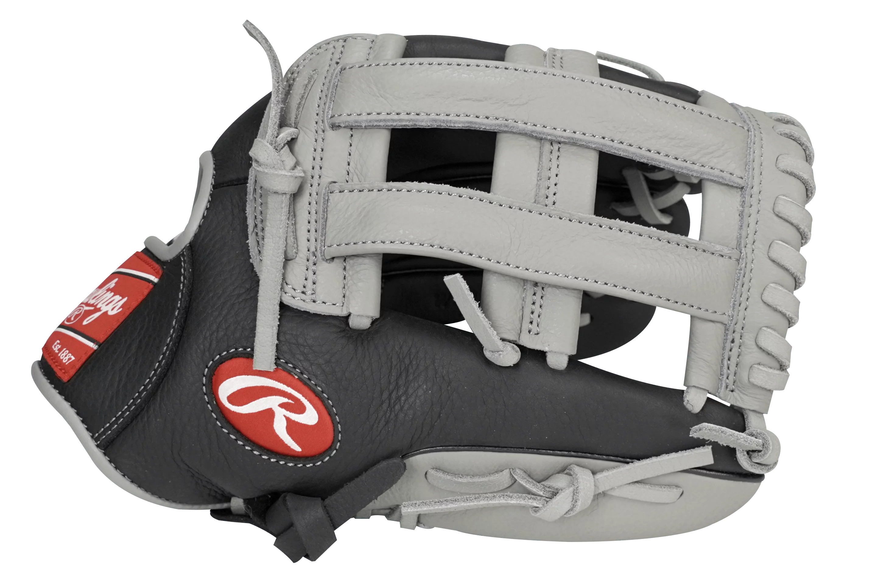Rawlings Pro Select Series 12.5 In. Baseball Gloves and Mitts, Black and Gray, Right Hand Throw