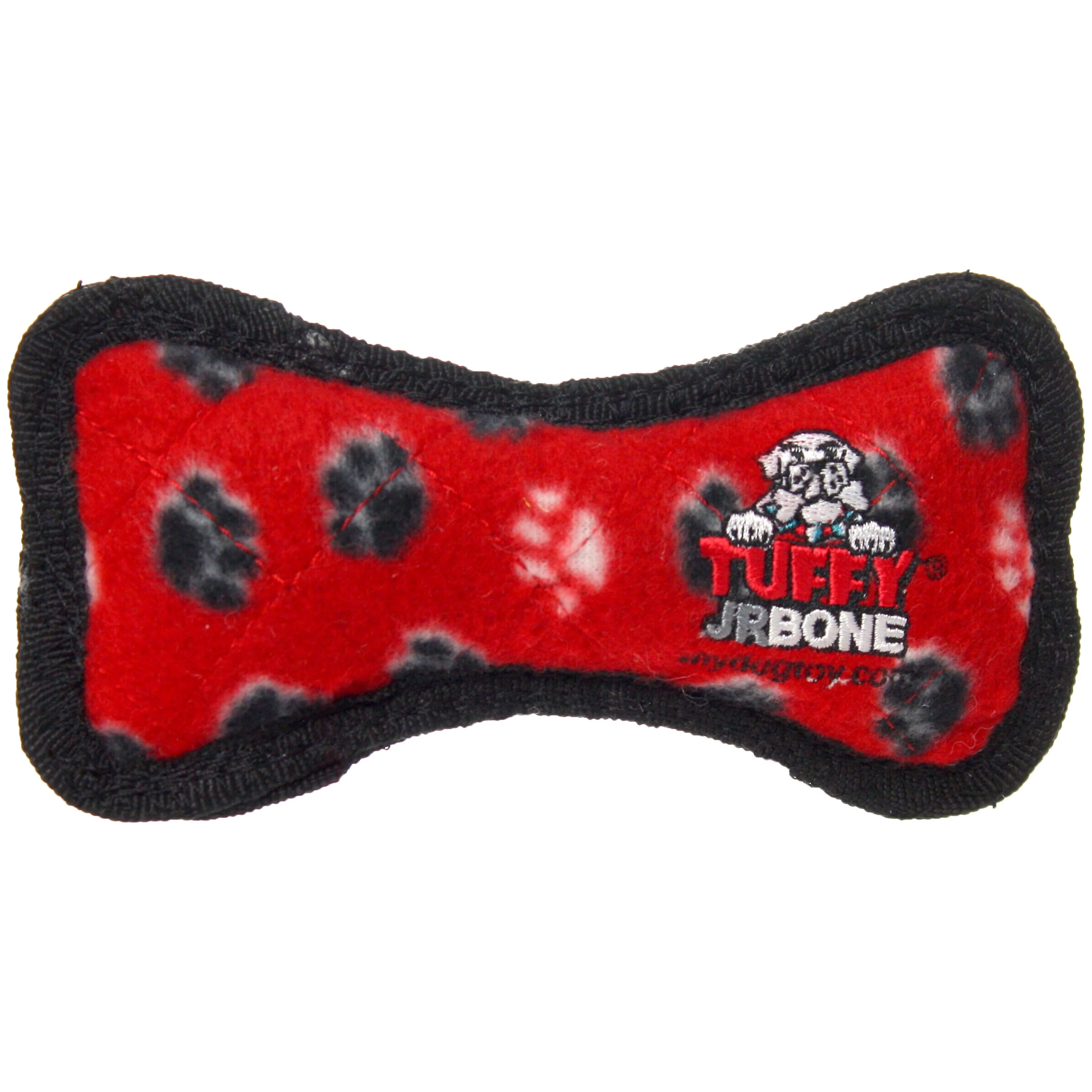 Tuffy Jr Bone Red Paw, Durable Dog Toy