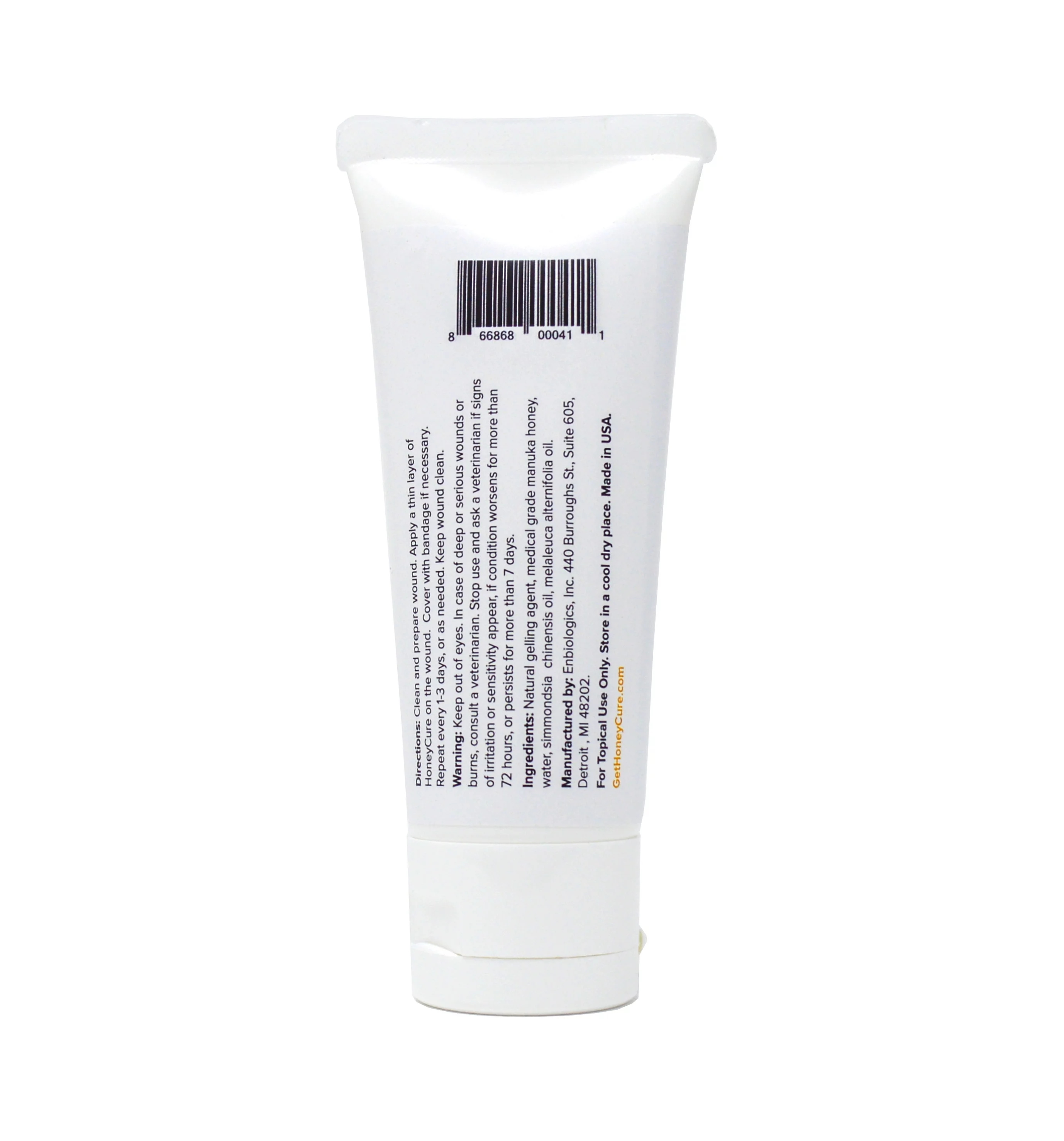 HoneyCure, UMF 15+ Natural Manuka Honey Veterinary Ointment for Dogs, Cats, and Horses, 2 oz. tube