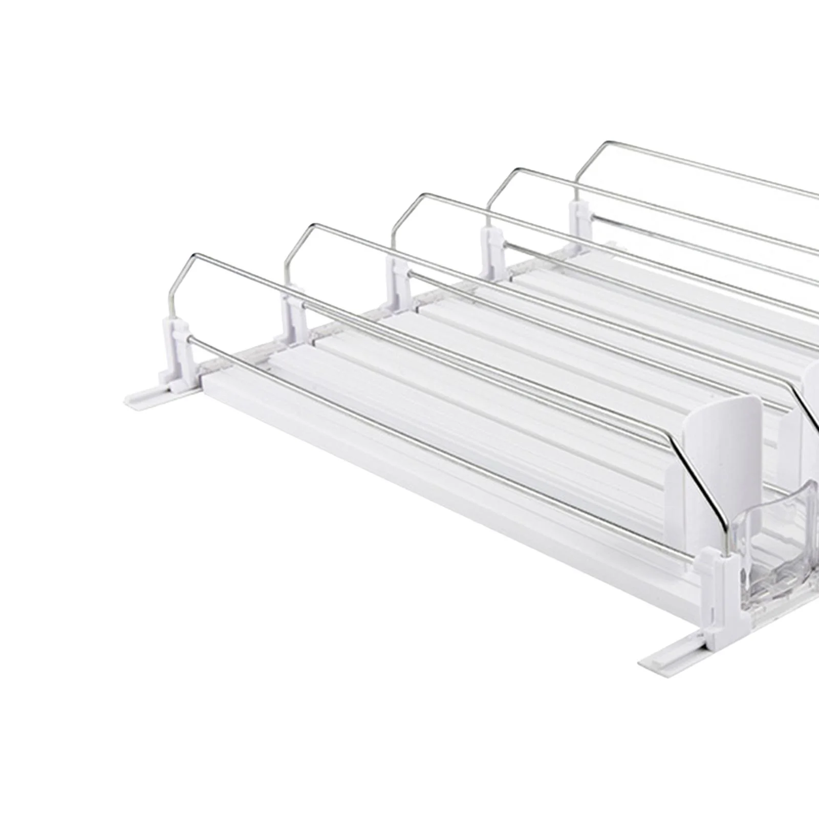 perfk Self Pushing Dispenser Bottle Automatic Drink Dispenser Fridge Can Dispenser 4 Slots