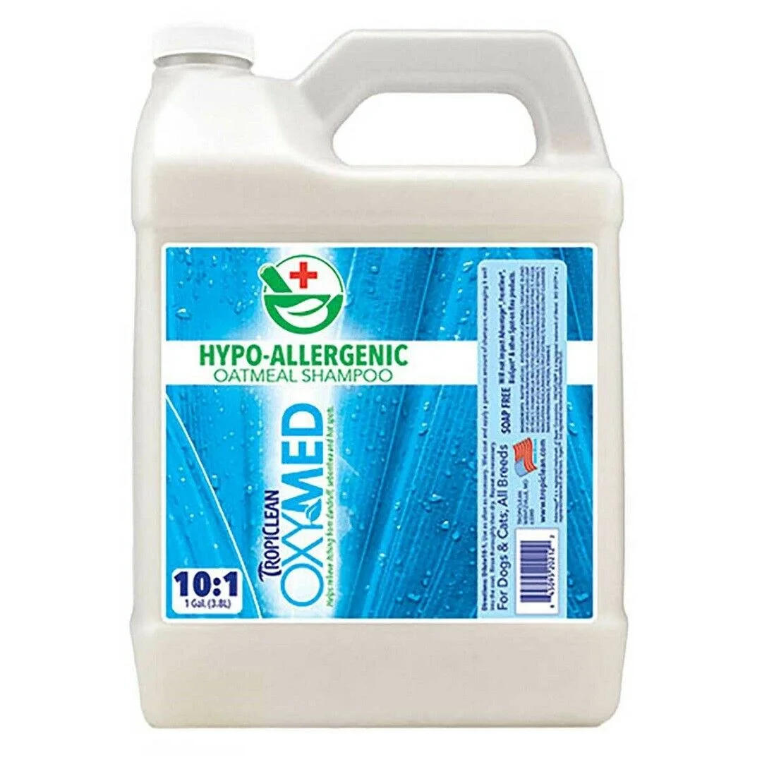 Dog Shampoo Hypoallergenic Soothing Oatmeal Clean Soft Coat Gallon Concentrate