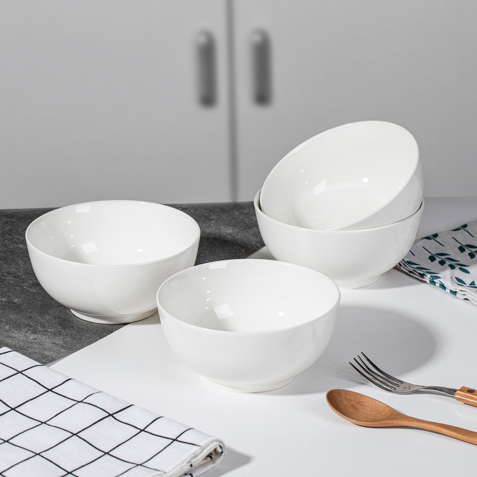 Dowan 6″ Straight Bowl Set of 4 With Sponge