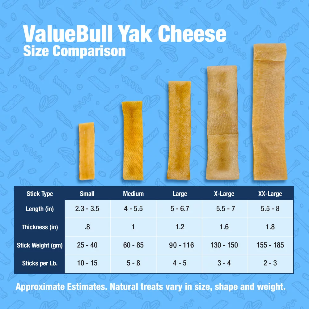 ValueBull Himalayan Yak Cheese Dog Chews, Small, 200 ct