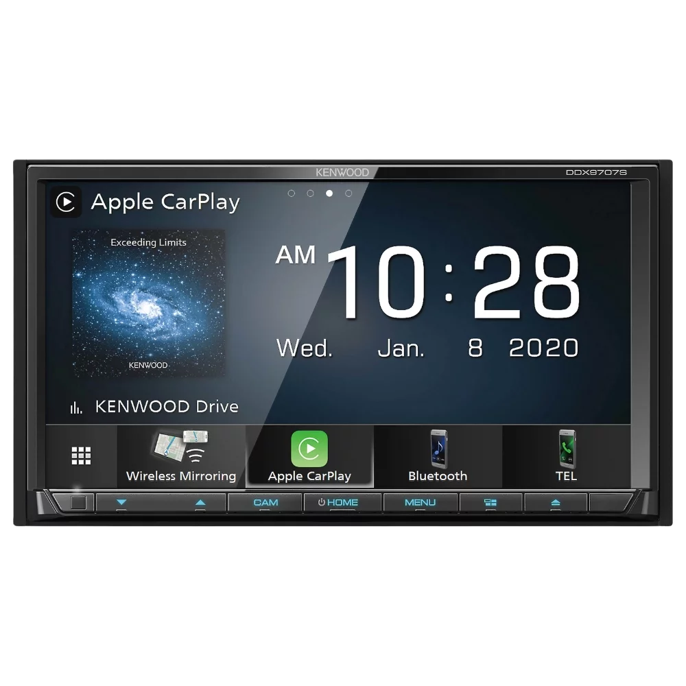 New Kenwood DDX9707S 6.95 Inch DVD Receiver and DRV-N520 Full HD Dashboard Camera