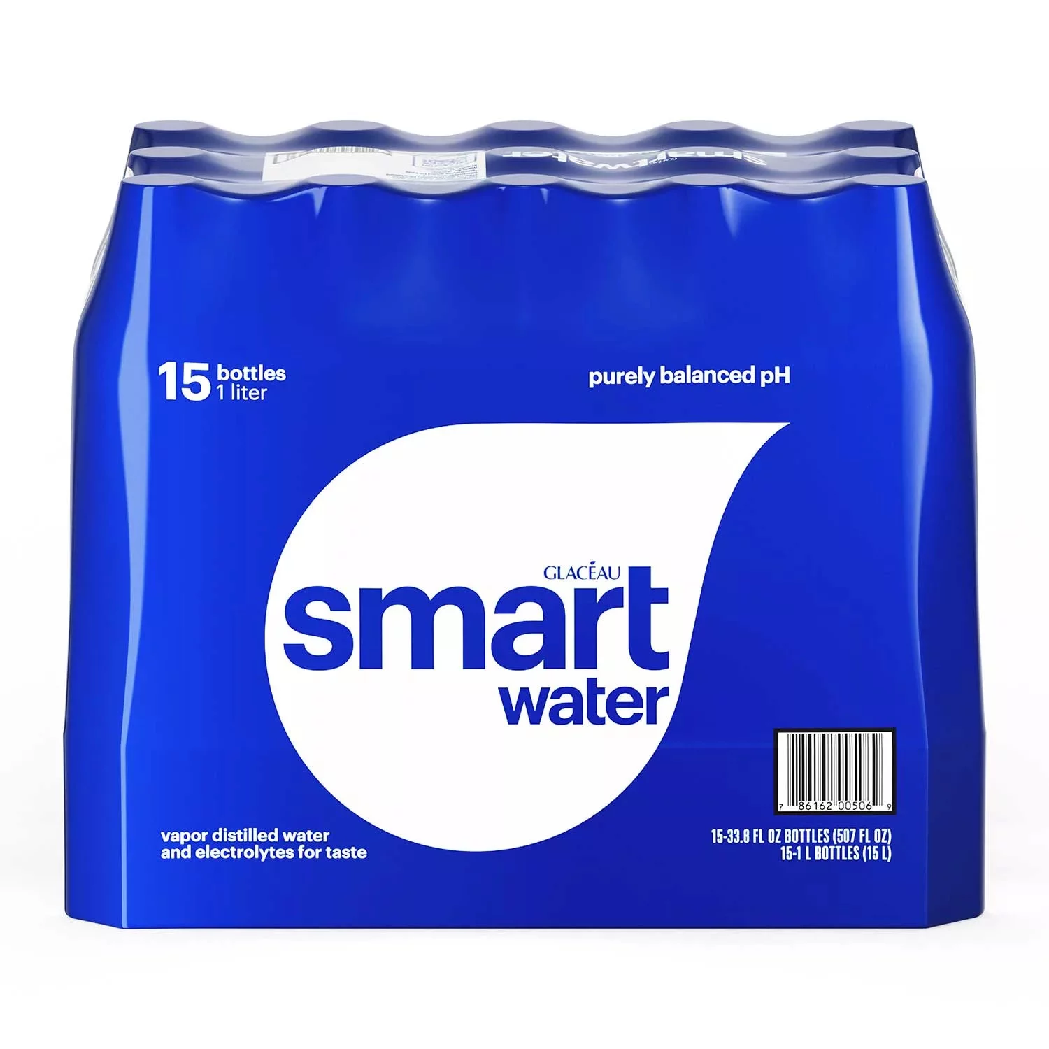 15 Pack Glaceau SmartWater (1 L)