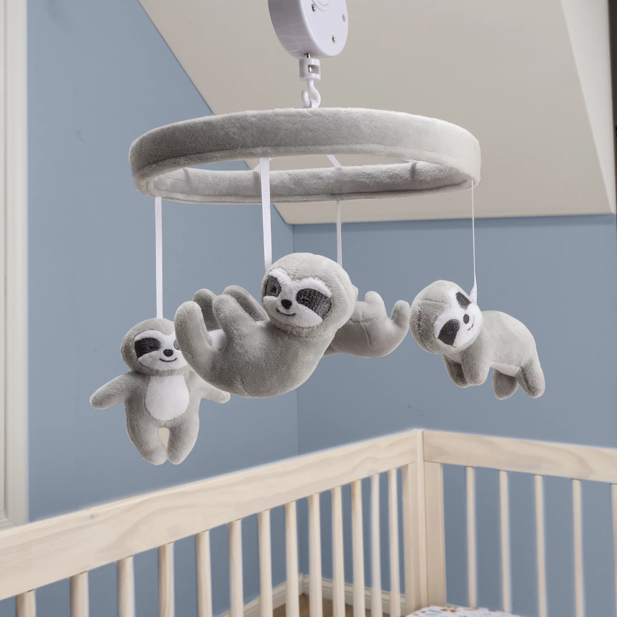 Sammy & Lou Unisex Sloths Musical Crib Mobile, Sloth Character