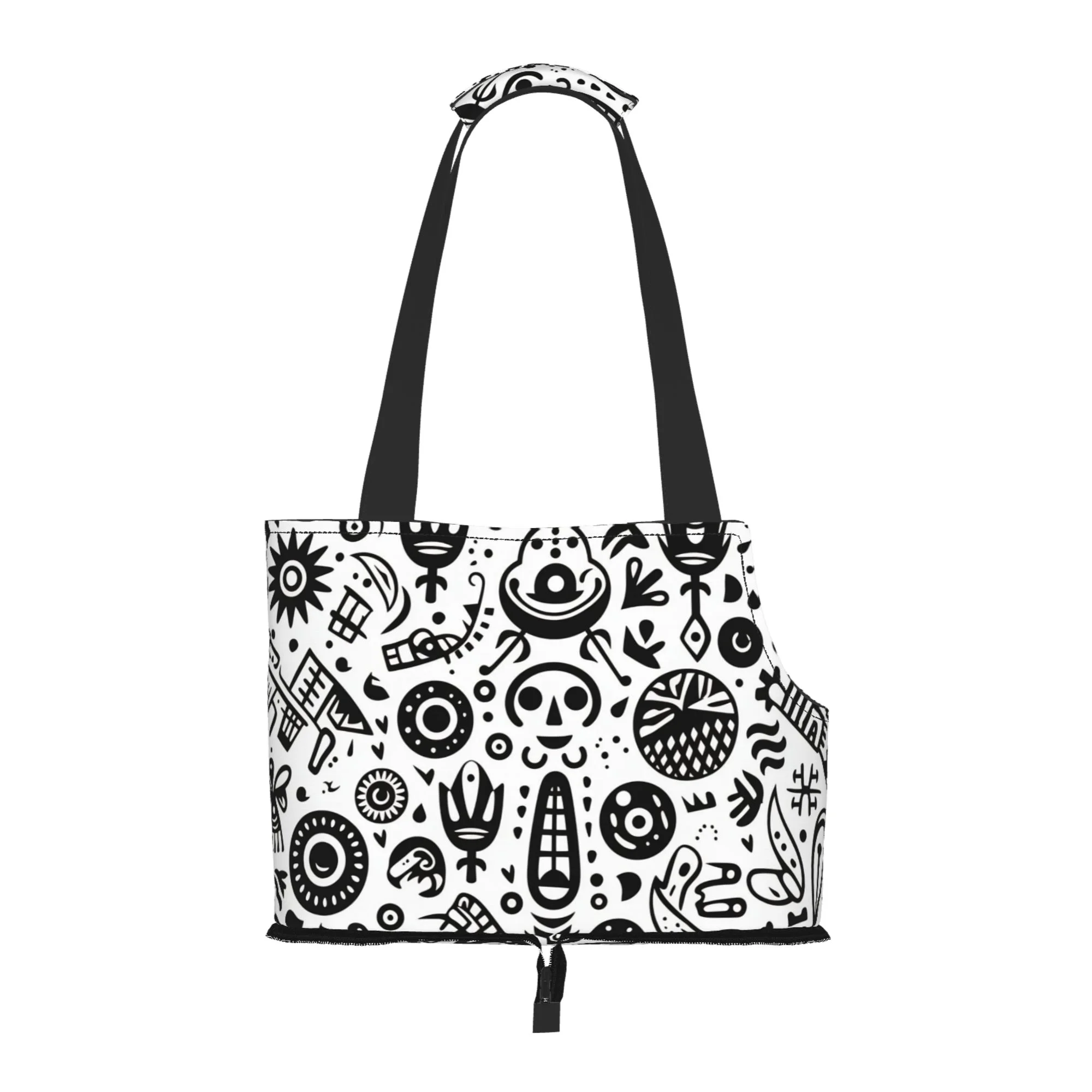 XMXY Dog and Cat Sling Carrier, Collapsible Soft Pouch Mysterious Devil Sign Pet Tote Bag, Small Kitten Puppy Outdoor Travel