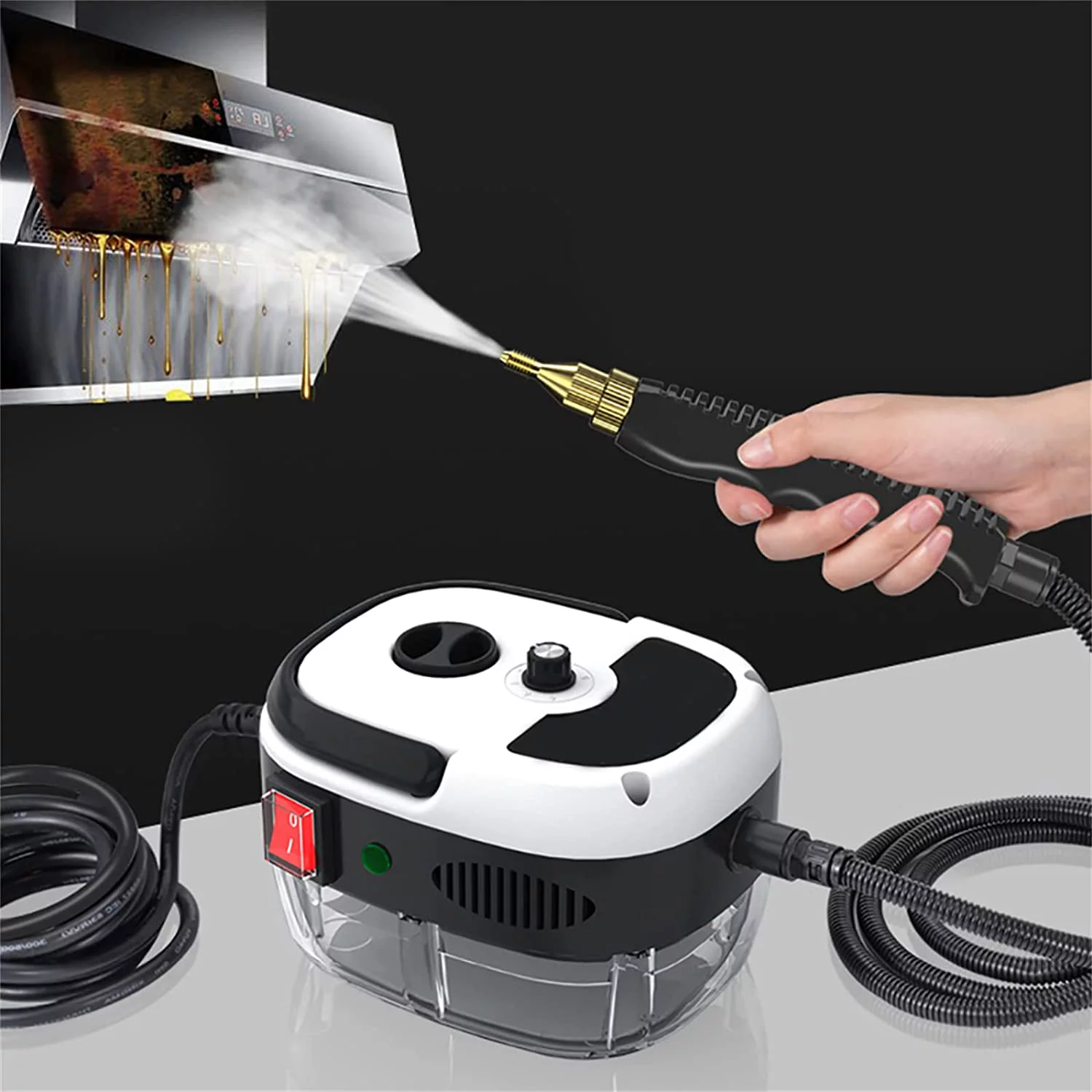 Handheld Steam Cleaner 2500W High Pressure Automatic Mobile Cleaning Machine