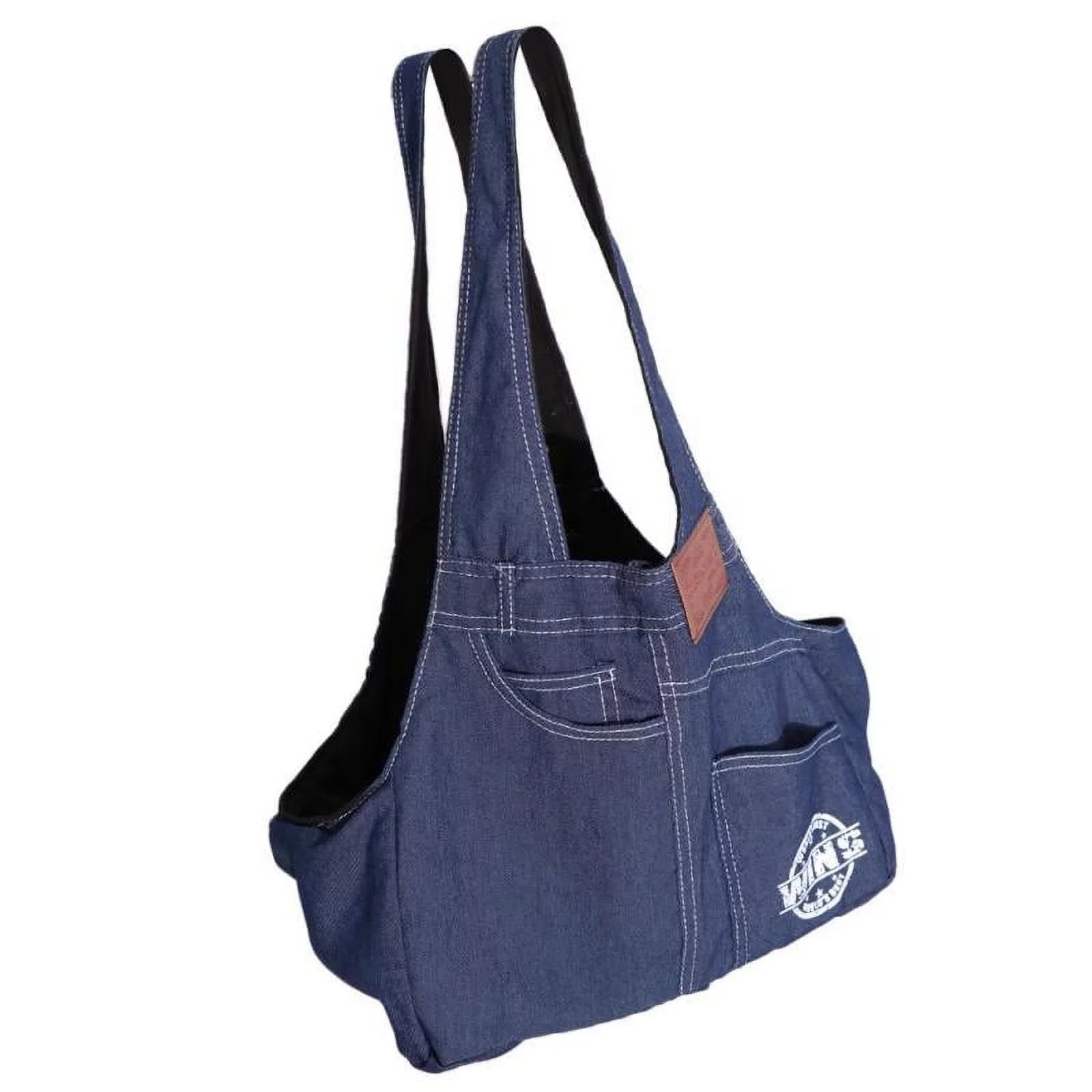 Dog Single Shoulder Carry Bag Travel Bag for Dark blue