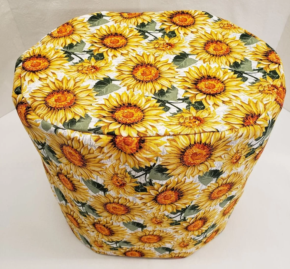 Harvest Sunflowers Slow Cooker Cover by Penny's Needful Things (All Harvest Sunflowers, Large)
