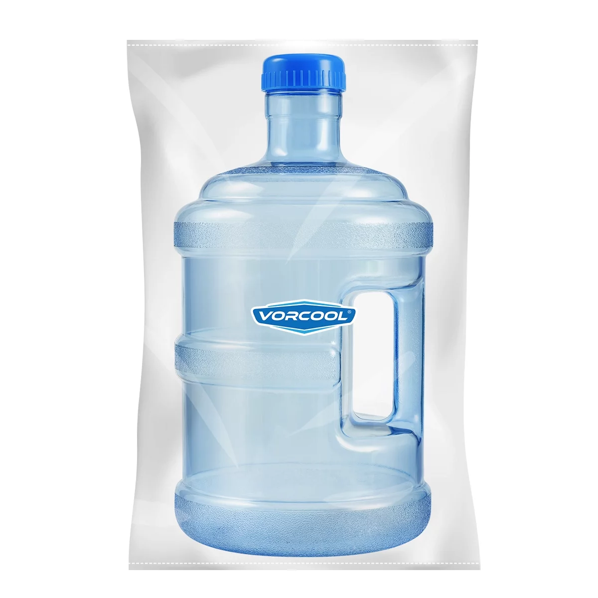 VORCOOL 5L Pure Water Bottle Jug Reusable Portable Mineral Water Container Outdoor Car Storage Bucket Thickened Food Grade Dispe