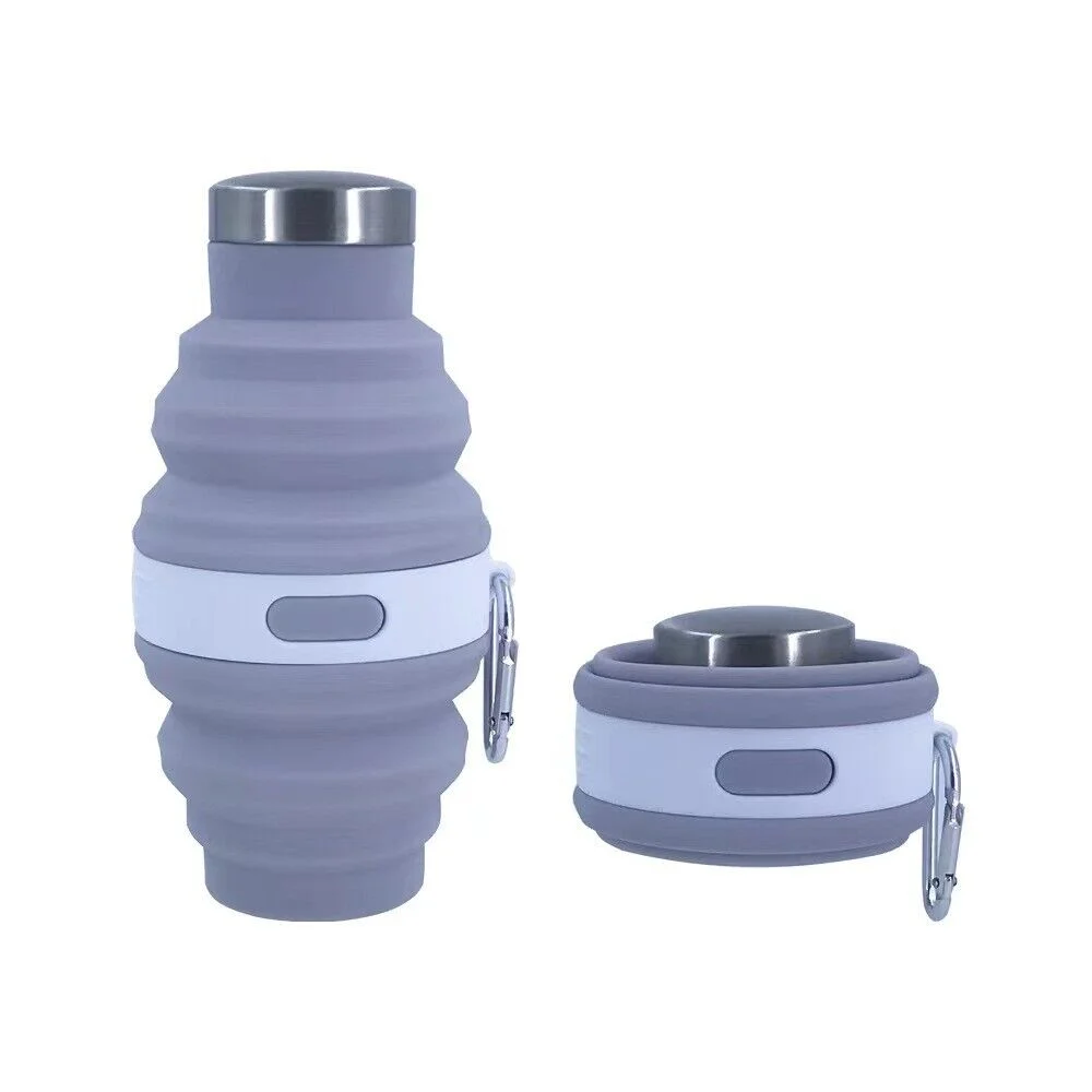 Collapsible Water Bottle,Reusable Silicone Leak Proof Portables Water Bottles