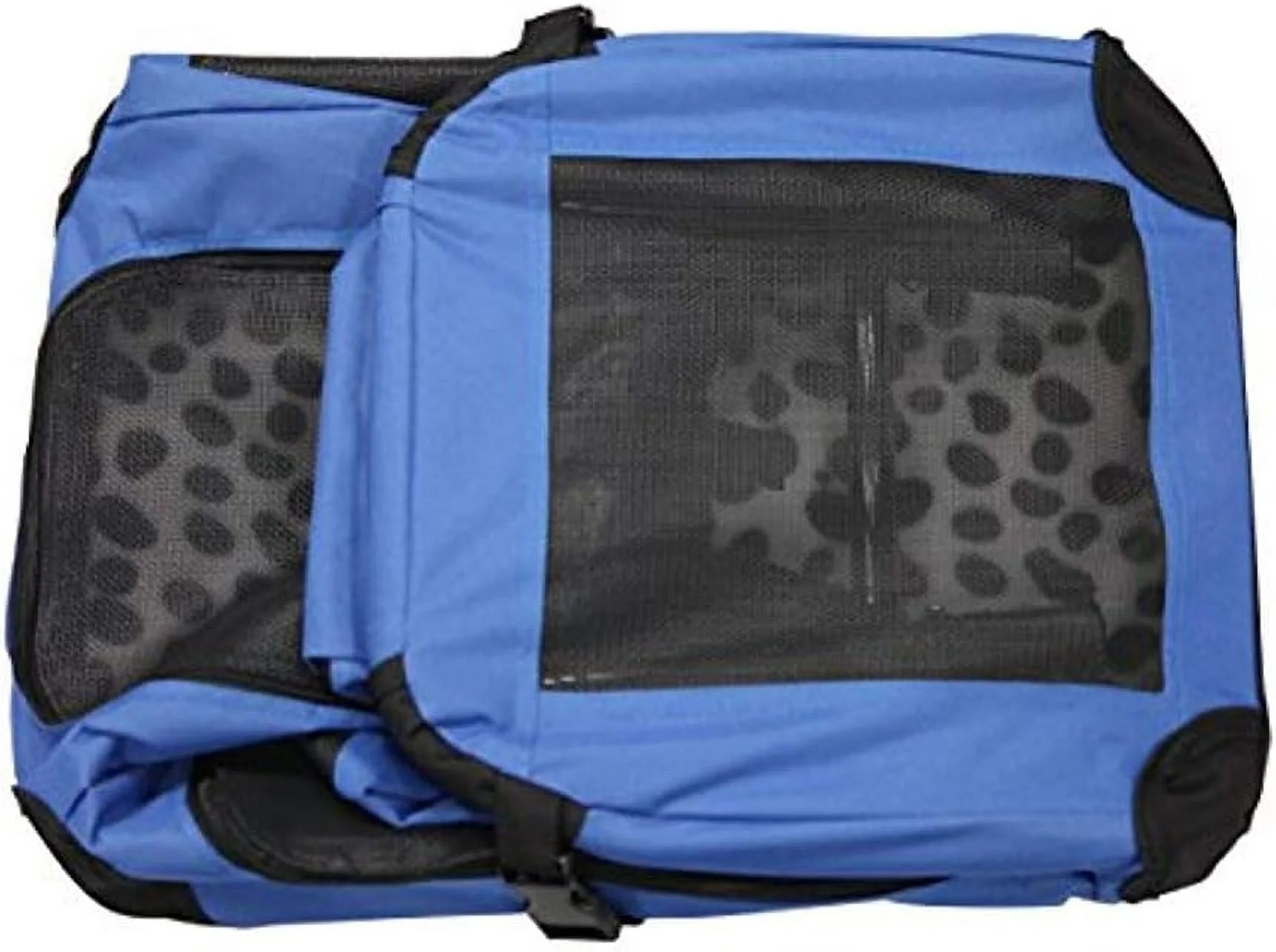 Dog Pet Foldable Portable Soft Crate/Carrier (Large Or Medium) (Medium, Blue)
