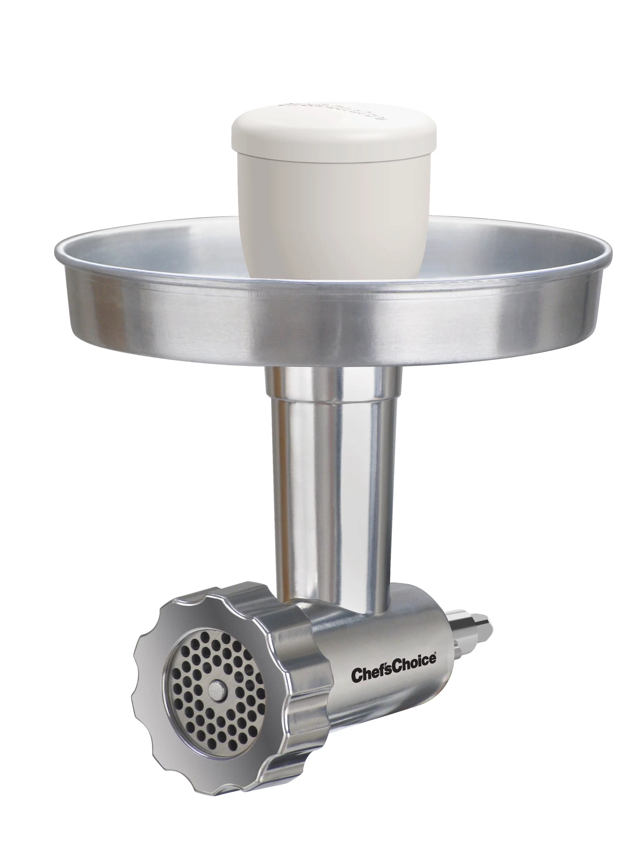 Chef's Choice Premium Food Grinder Attachment Designed to fit KitchenAid Stand Mixers, Silver, M795