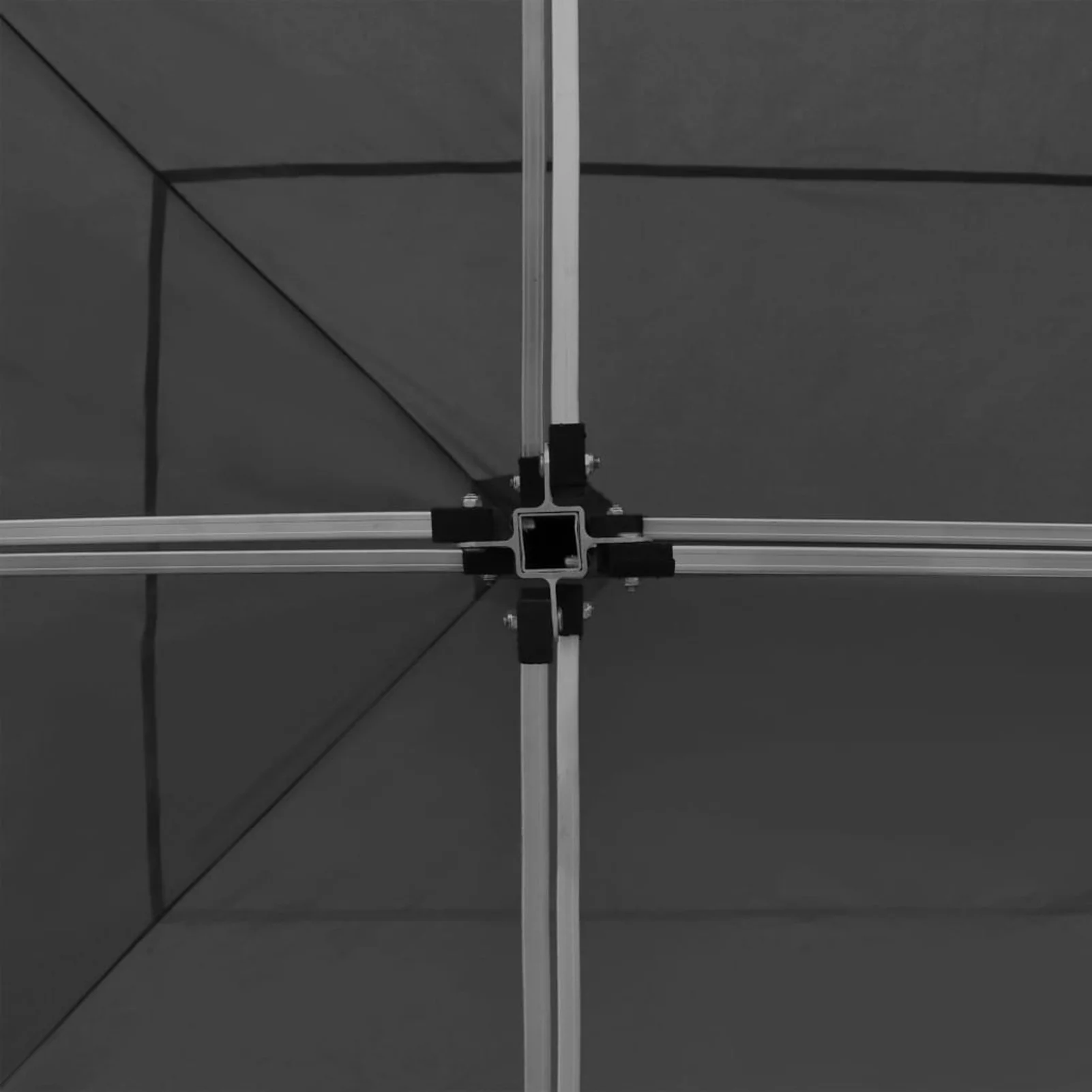 Tomshoo Professional Folding Party Tent with Walls Aluminum 19.7'x9.8' Anthracite