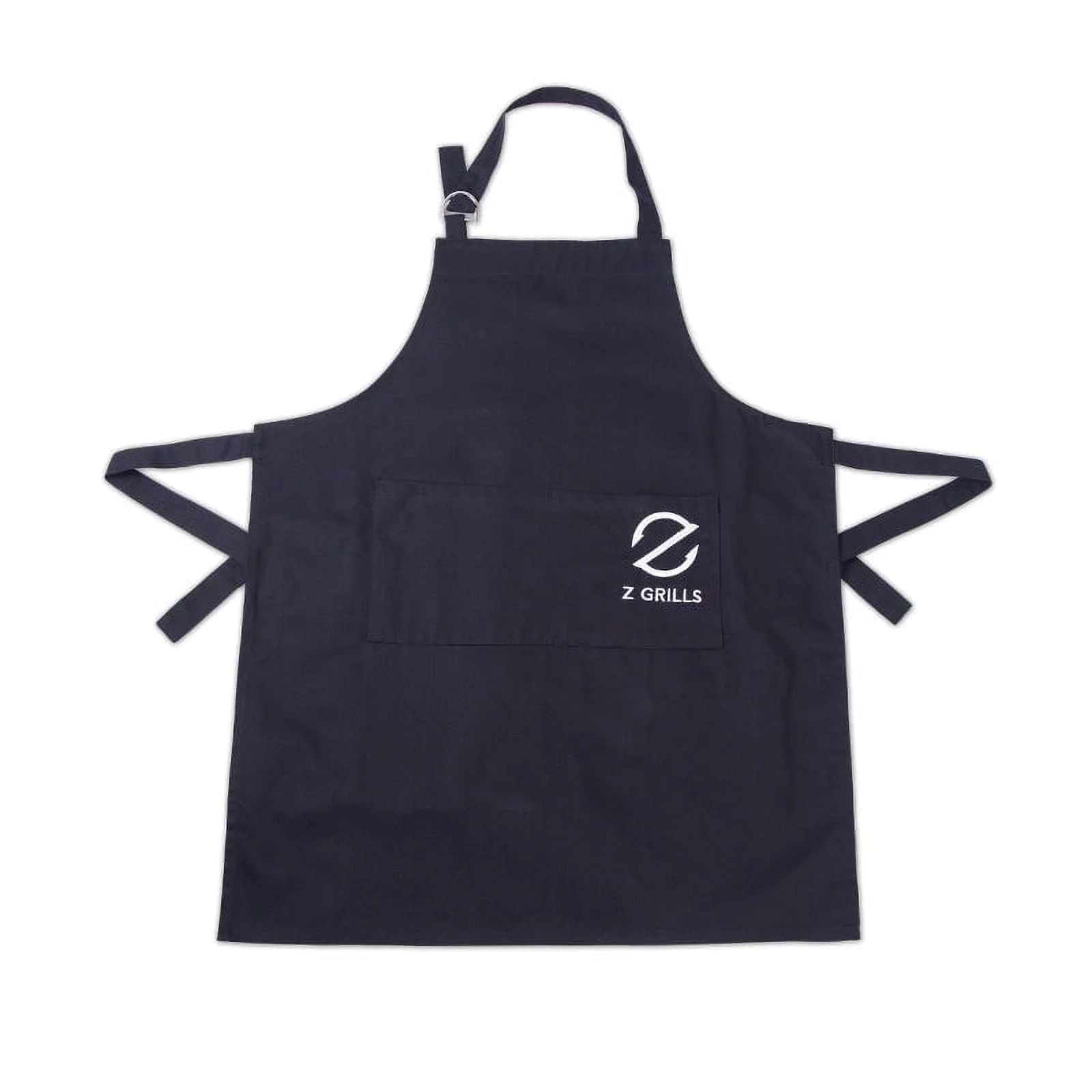 Z GRILLS Adjustable Bib Aprons, Water Oil Stain Resistant Grilling Aprons, Black Chef Cooking BBQ Grill Kitchen Aprons with Pockets
