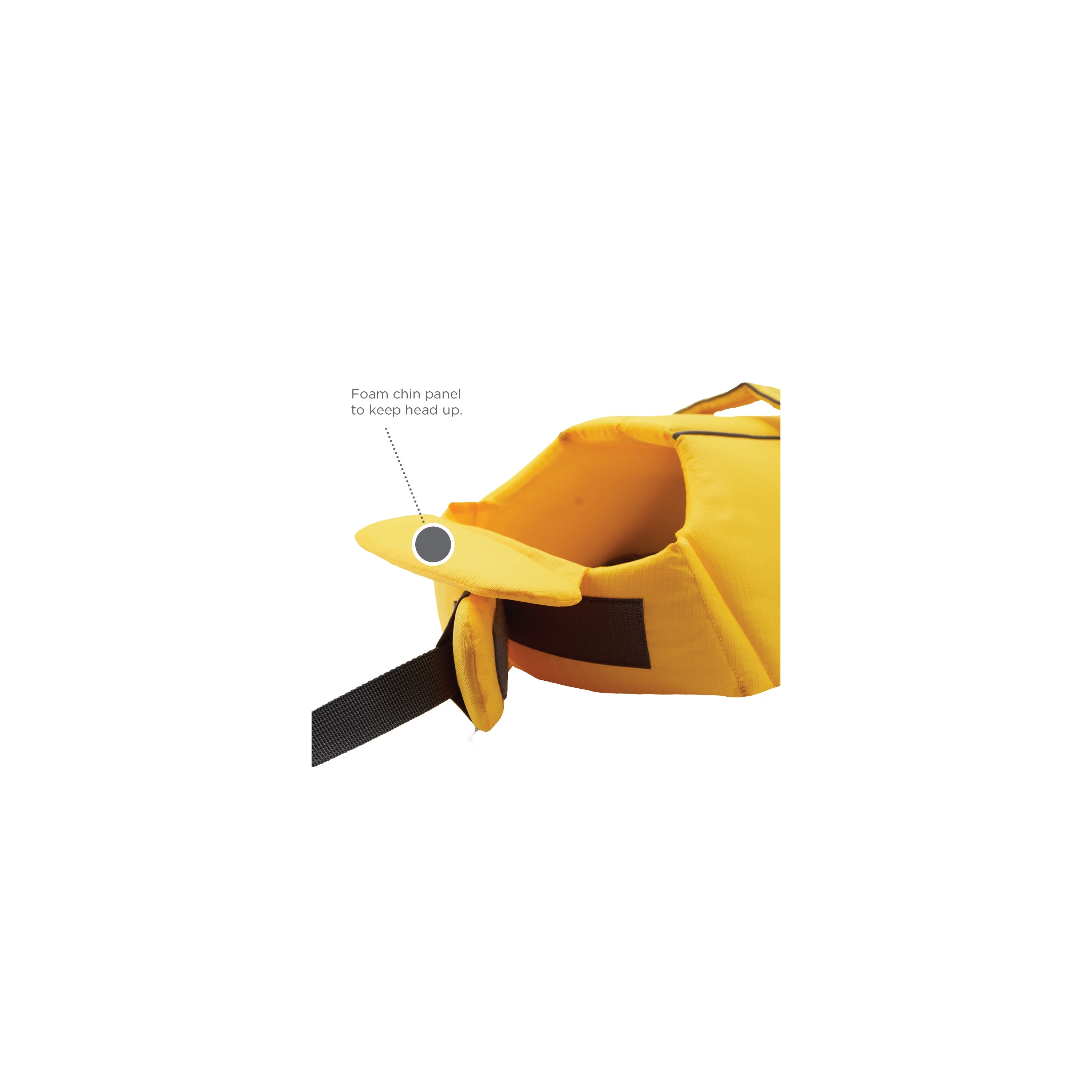 Outward Hound Granby Splash Dog Life Jacket, Yellow, Large