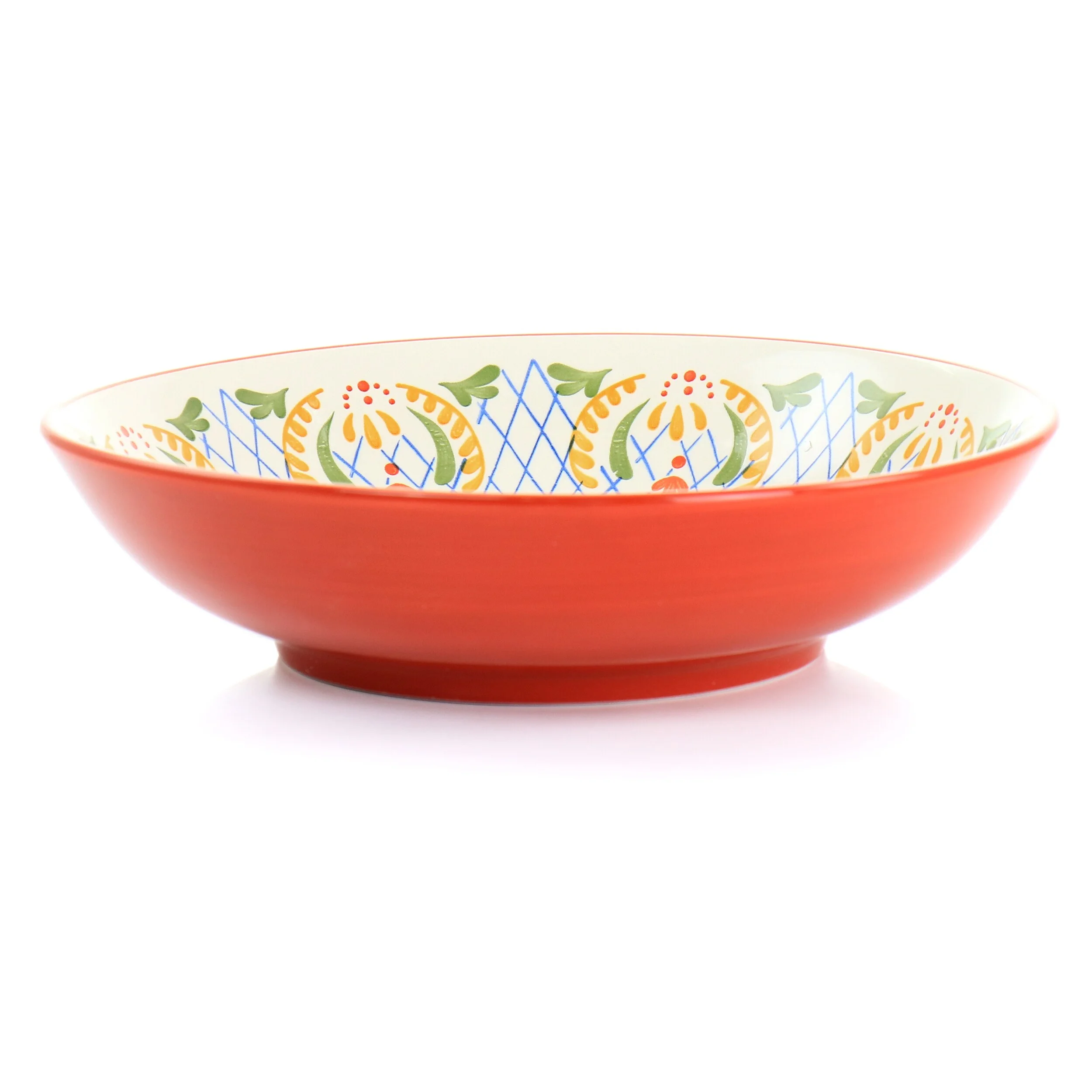 Laurie Gates California Designs Tierra 10.5In Stoneware Pasta Bowl in Red