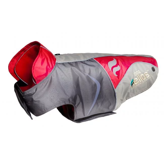 Pet Life  Helios Lotus-Rusher Waterproof 2-in-1 Convertible Dog Jacket - Red - Extra Large
