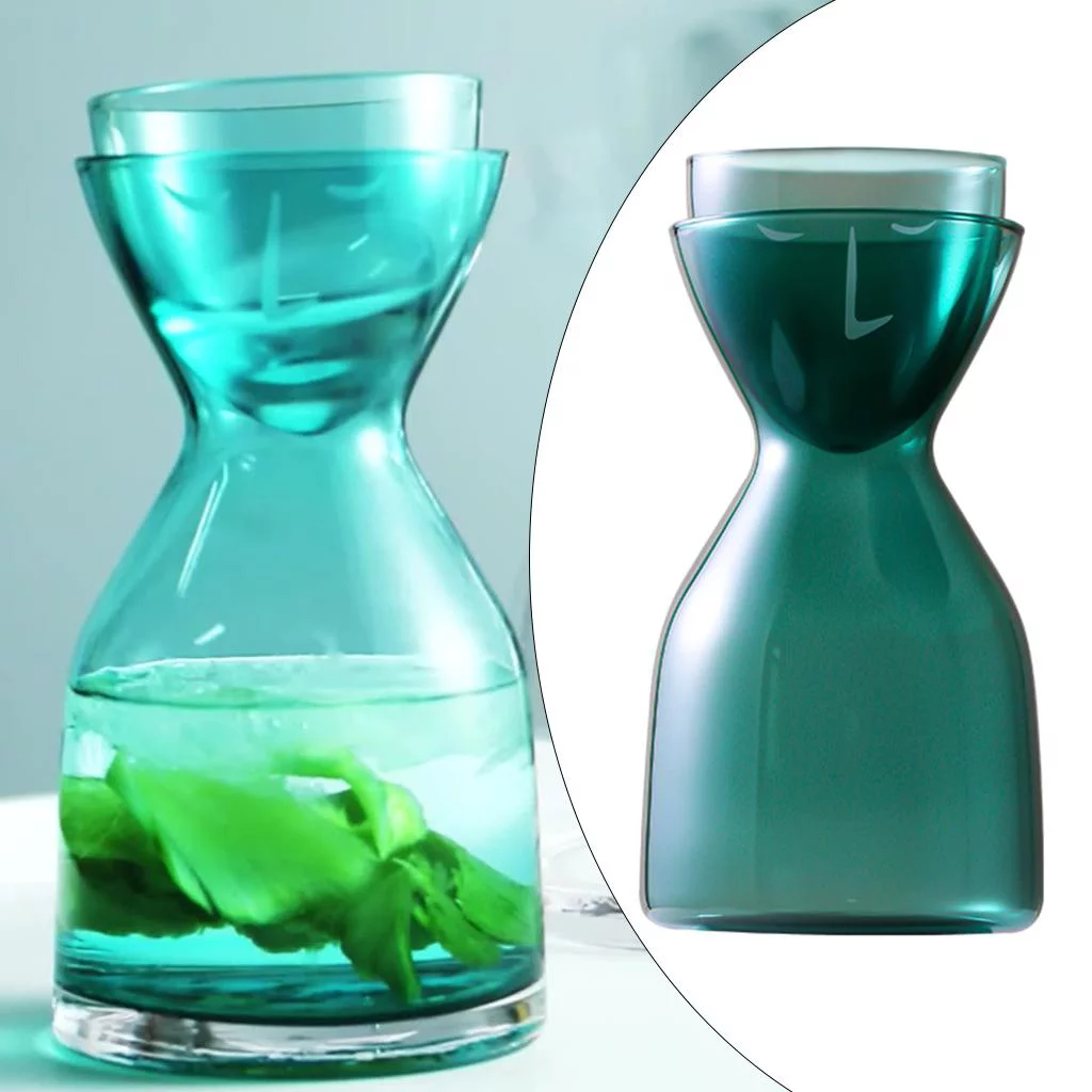 Glass Cold Water Bottle Water Container Direct Heated Elegant Scented Tea Milk for Cocktail Drinking