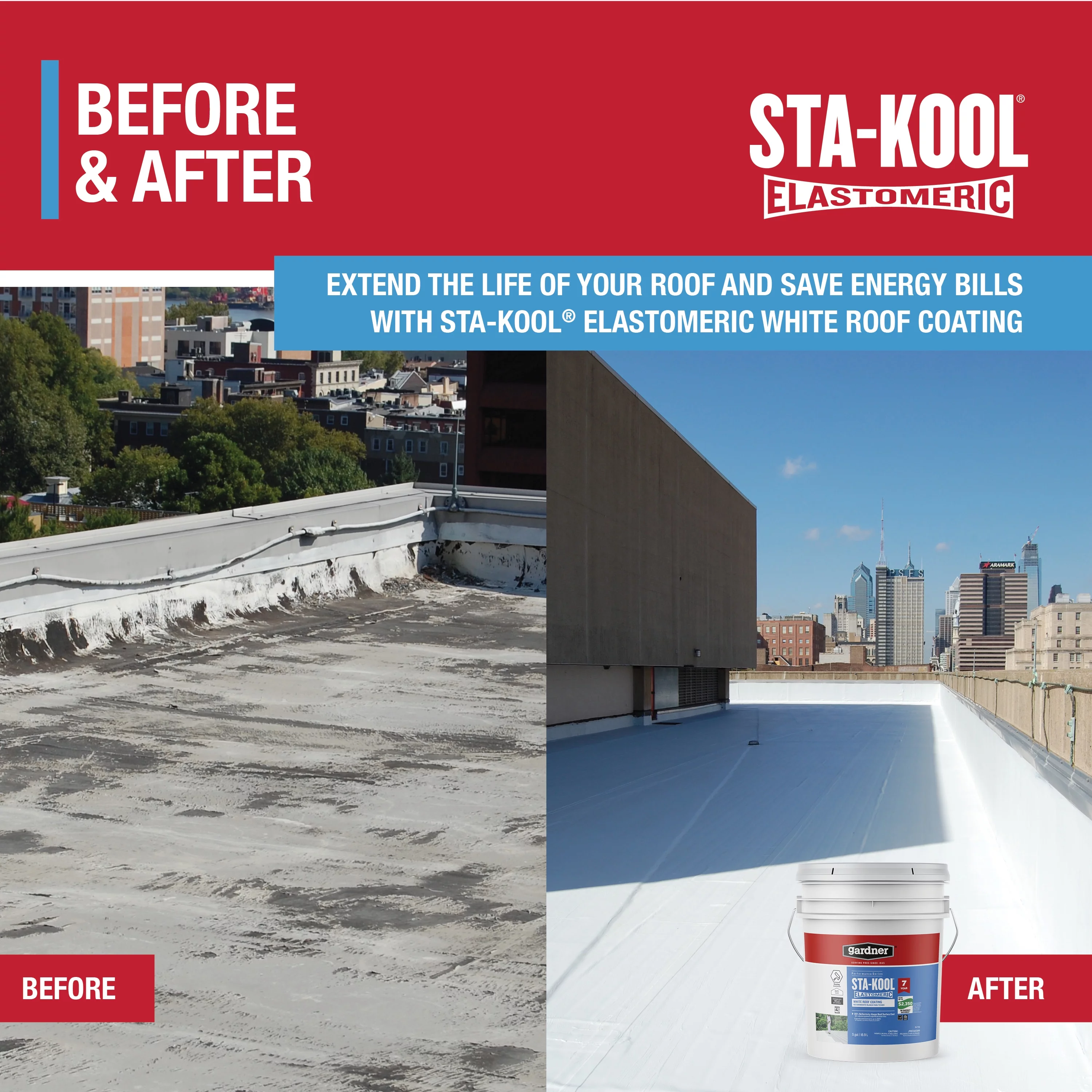 Gardner-Gibson Sta-Kool 7-Year Elastomeric Roof Coating