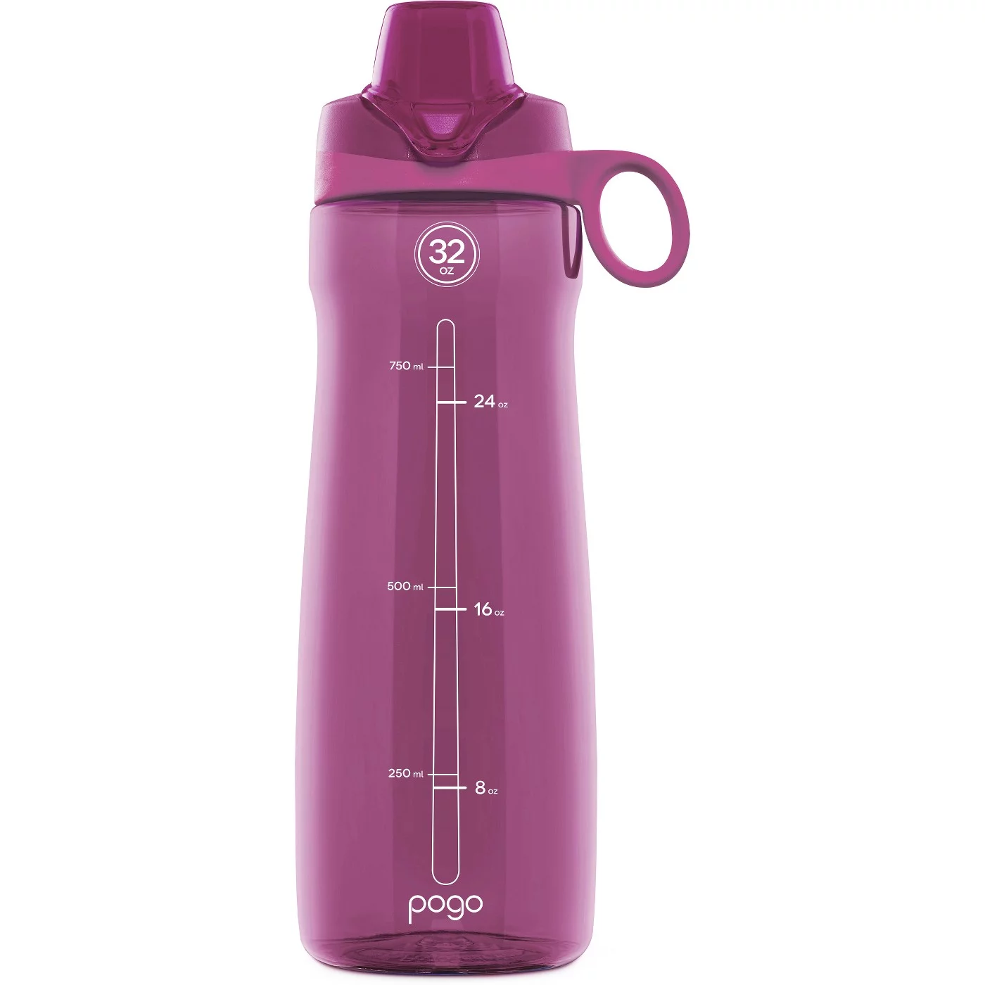 Pogo 32oz Tritan Chug Water Bottle 2pk - Fuchsia/Teal - NEW