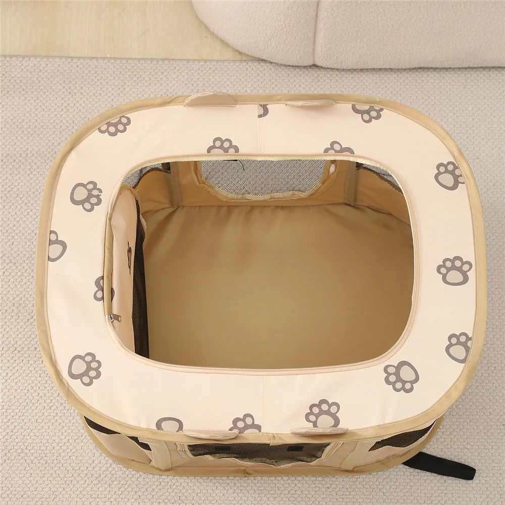 Portable Pet Playpen Puppy Playpen, Foldable Dog Playplen for Dogs, Cats, Rabbits and Small Animals, Great for Indoor Outdoor Travel Use Large