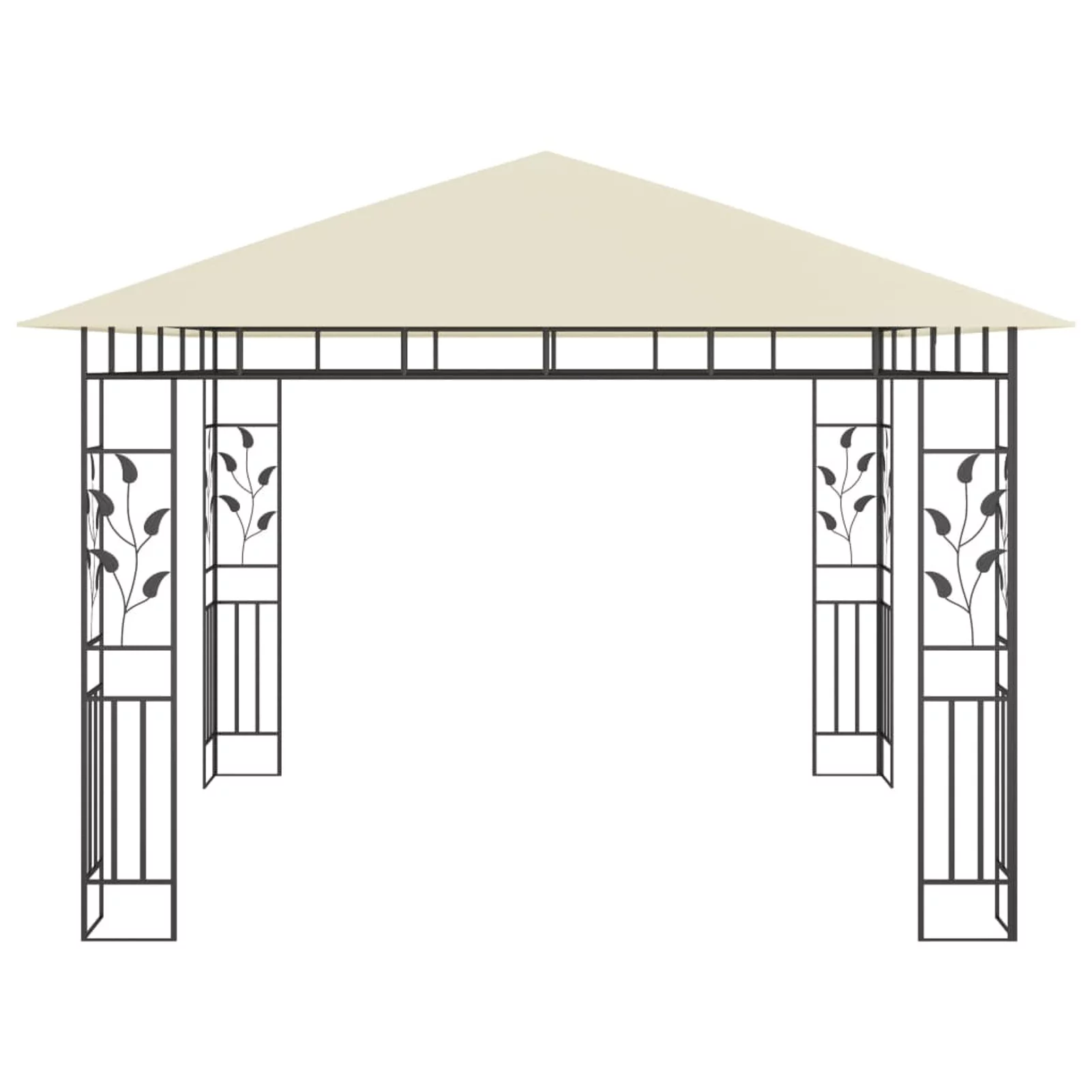 Suzicca Gazebo with Mosquito Net 9.8'x9.8'x9' Cream 180 g/m²