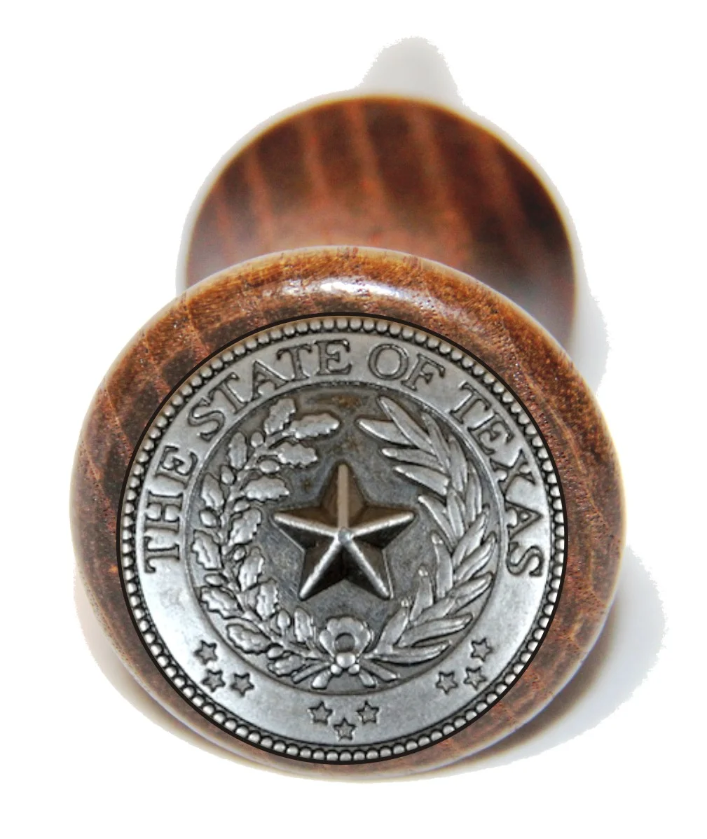 Custom Texas Seal wine bottle stopper