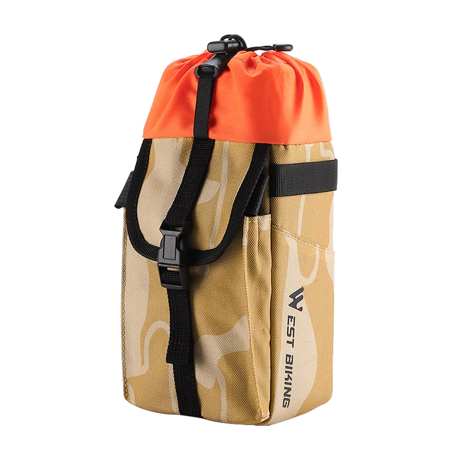 GoolRC Portable Water Bottle Bag, Multifunctional Handlebar Bag, Bike Drawstring Bag, Cycling Tools Holder Bag