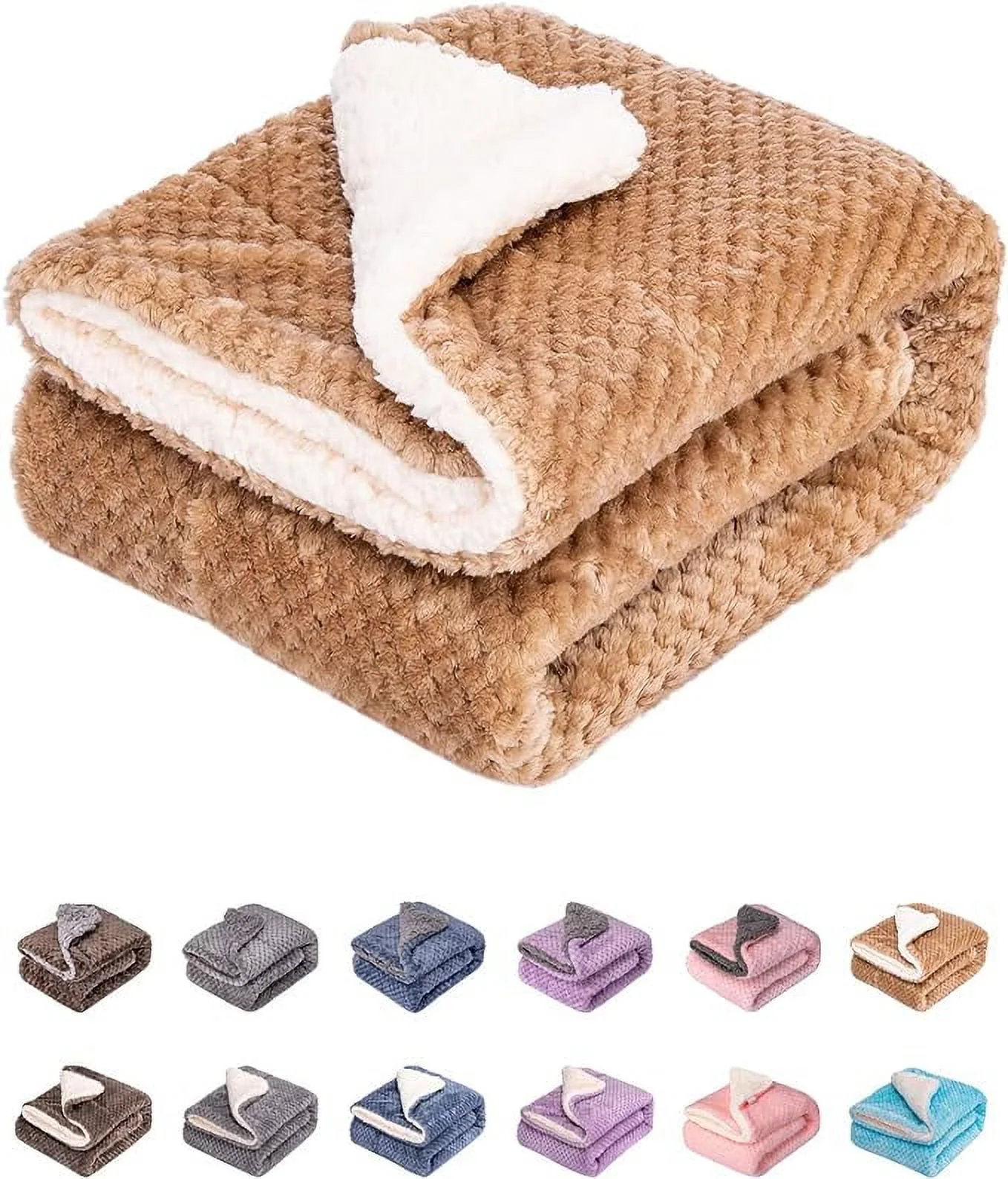 Fuzzy Dog Blanket or Cat Blanket or Pet Blanket, Warm and Soft, Plush Fleece Receiving Blankets for Dog Bed and Cat Bed, Couch, Sofa, Travel and Outdoor, Camping (Blanket (24