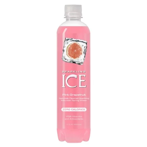 Sparkling Ice Naturally Flavored Sparkling Water, Pink Grapefruit, 17 Fl Oz, 12 Count