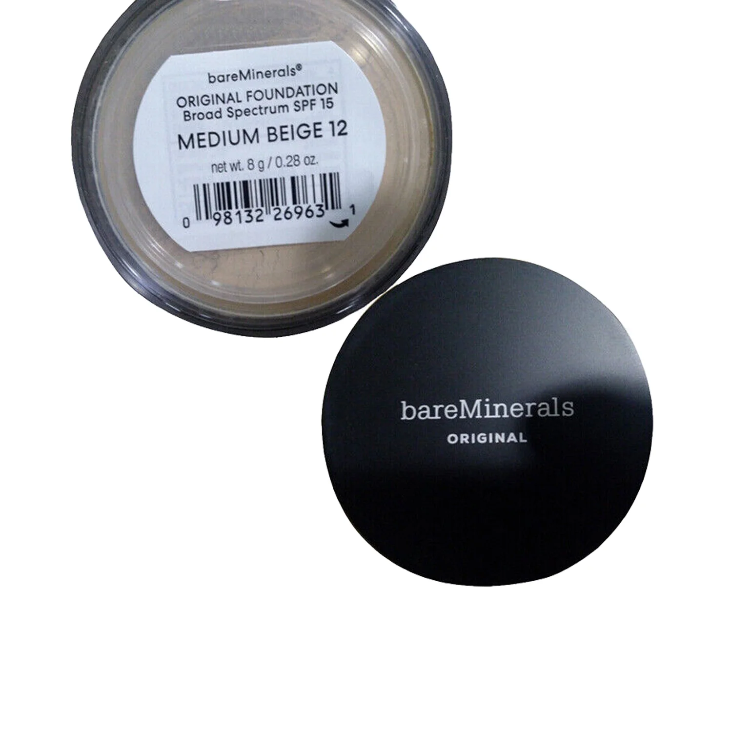 BareMinerals Original Loose Powder Foundation SPF15 Medium Beige 12 Pack of 3, 0.28 oz/8 g Each
