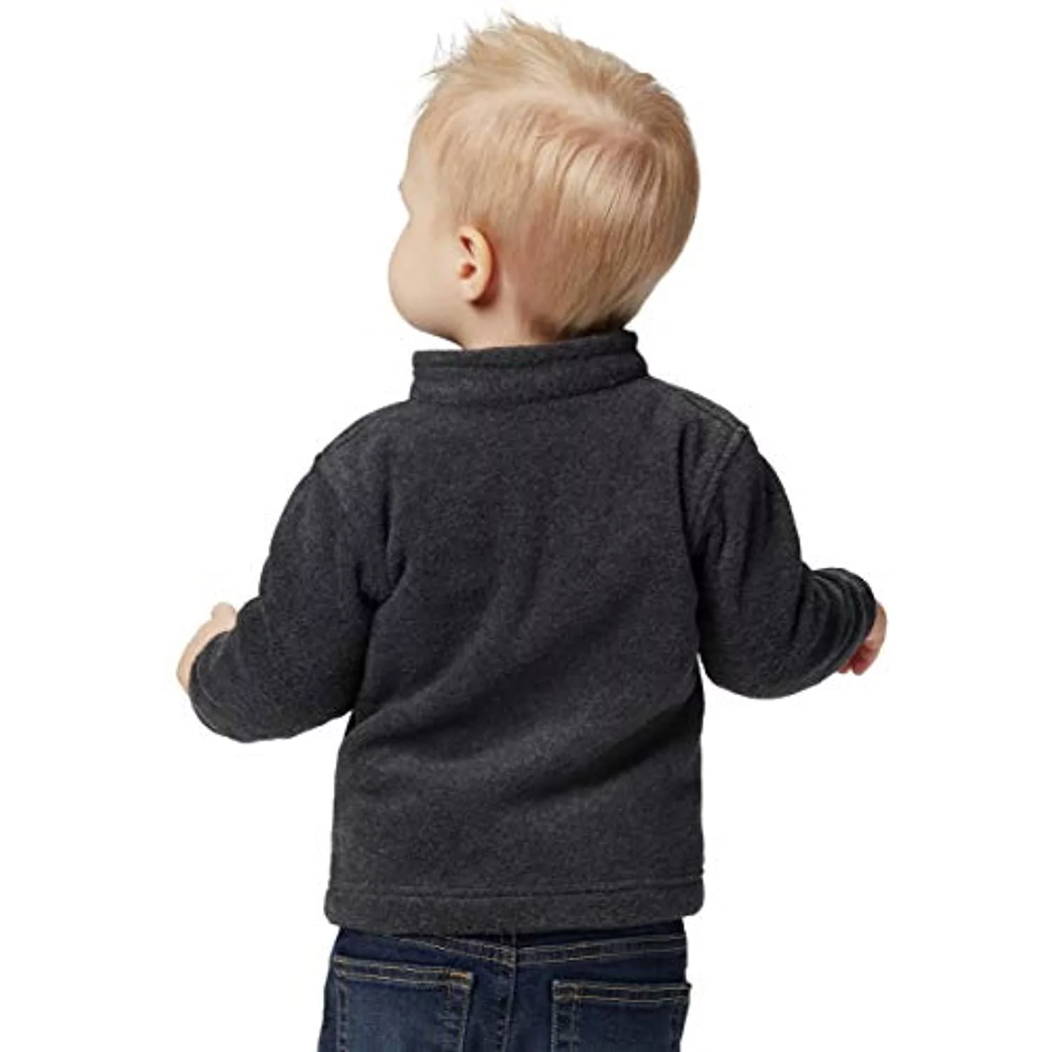 Columbia Youth Boys Steens Mt II Fleece, Charcoal Heather, X-Small